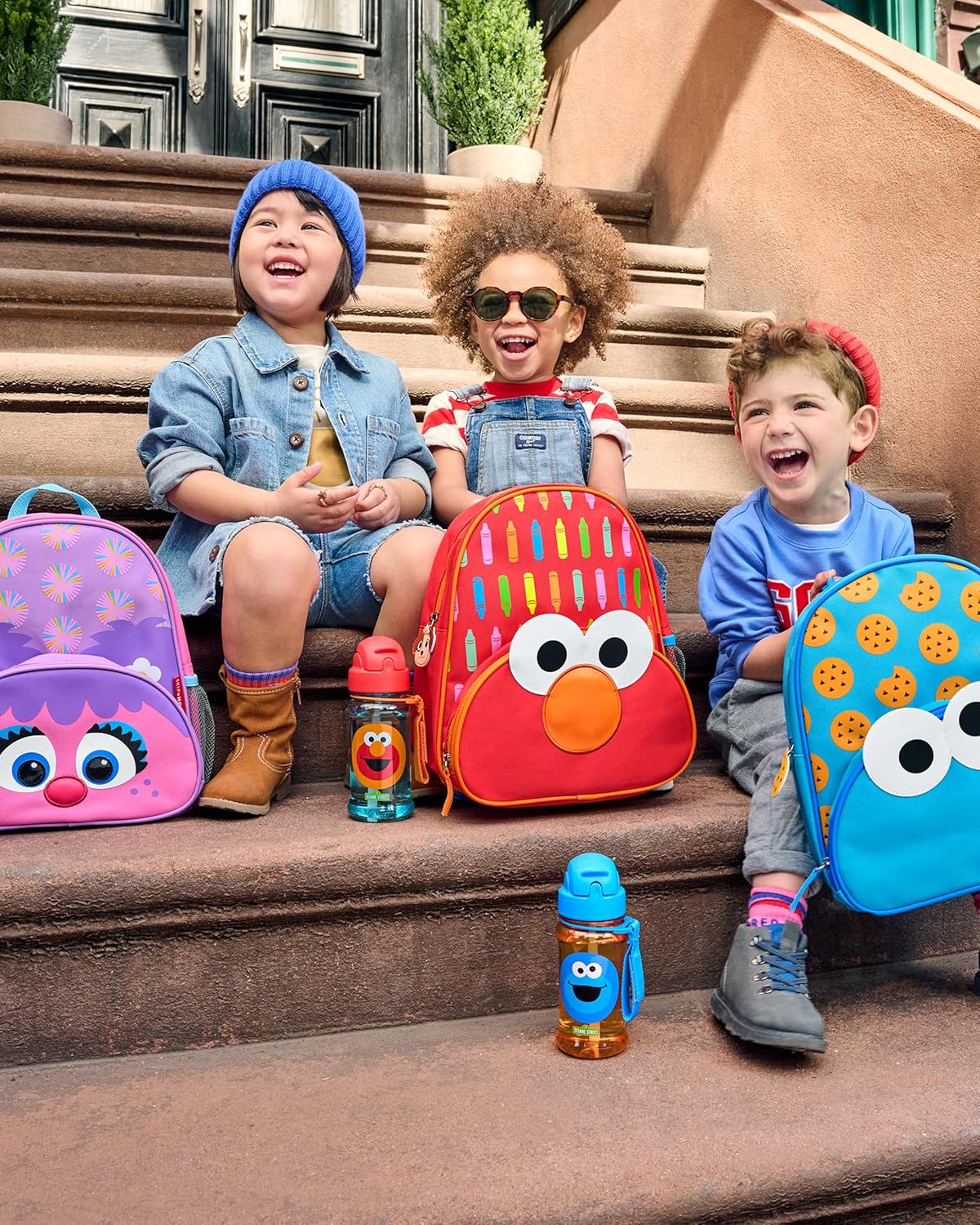 Skip Hop Mini mochila Elmo, Con arnes