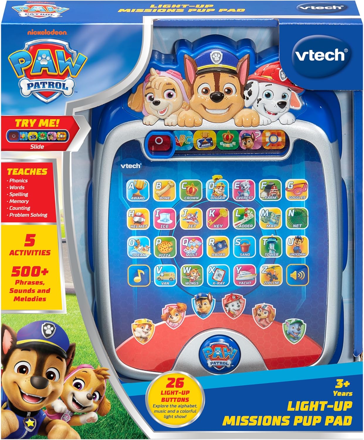 VTech PAW Patrol - Almohadilla para cachorros de misiones iluminadas