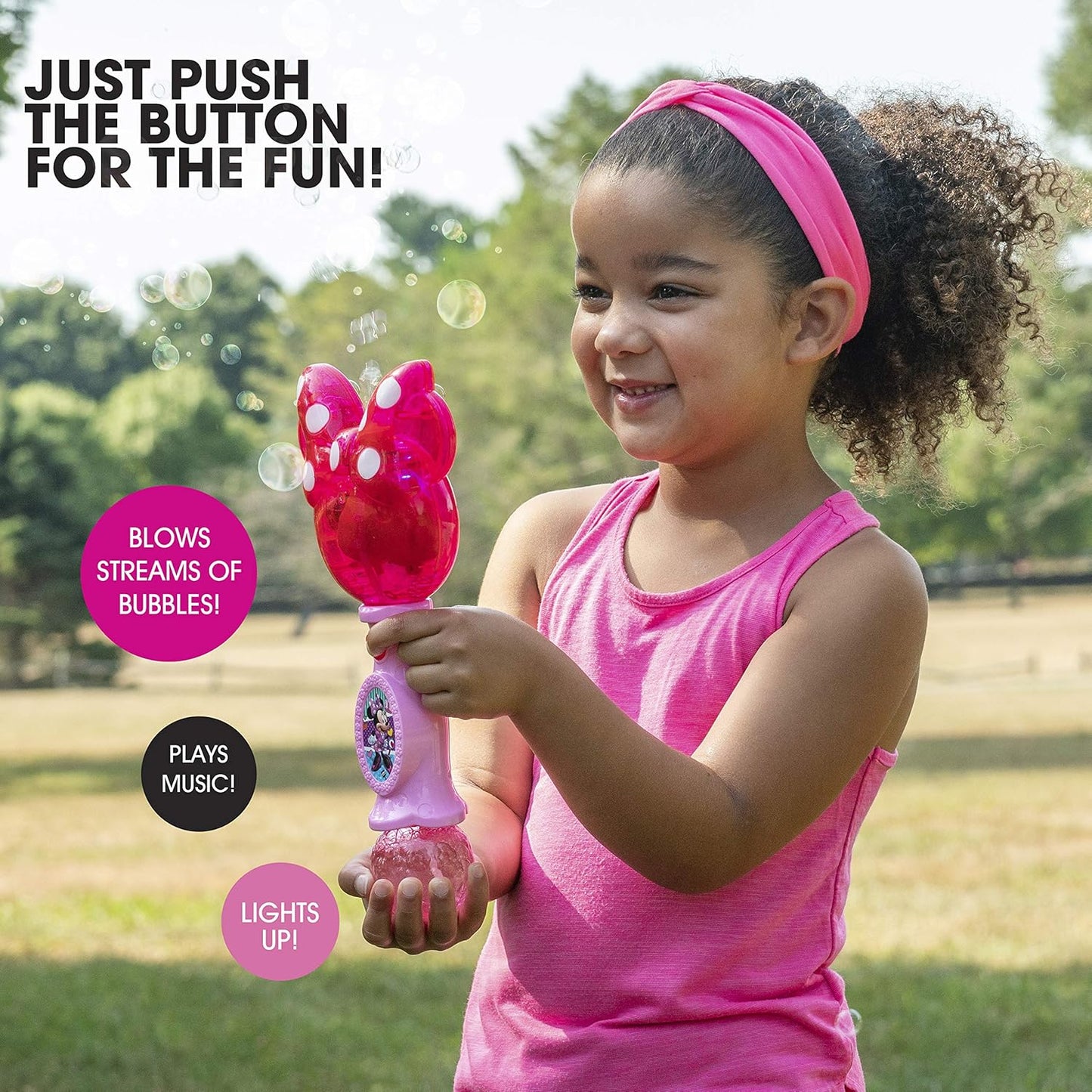 Disney Minnie Mouse - Varita musical de burbujas