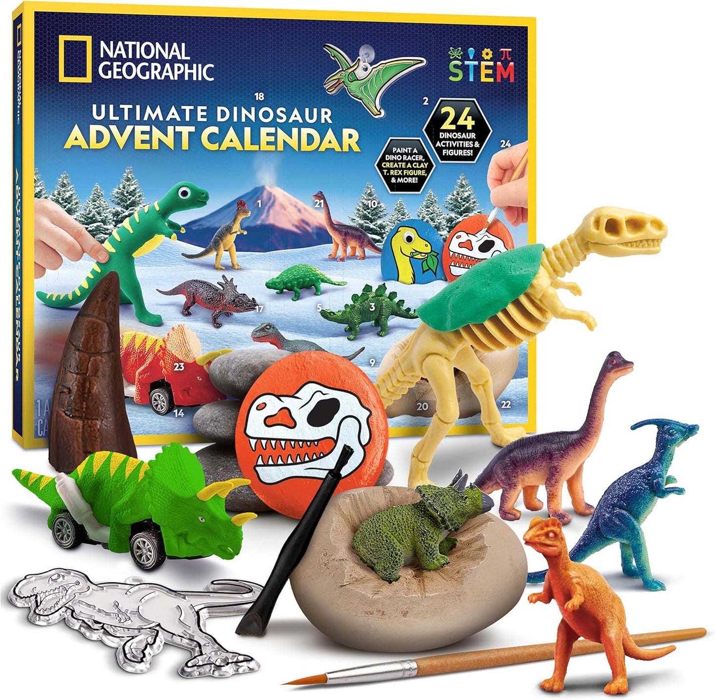 NATIONAL GEOGRAPHIC - Calendario de Adviento de dinosaurios