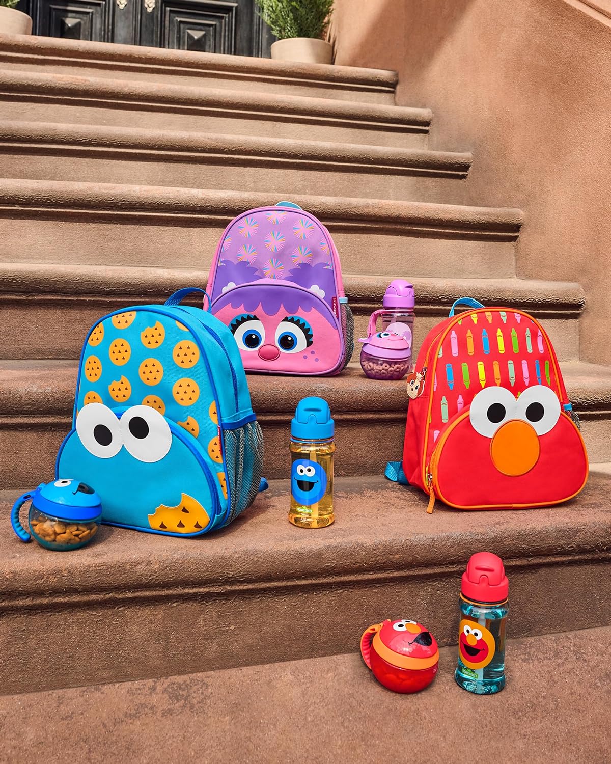Skip Hop Mochila de Plaza Sésamo 12 Pulgadas
