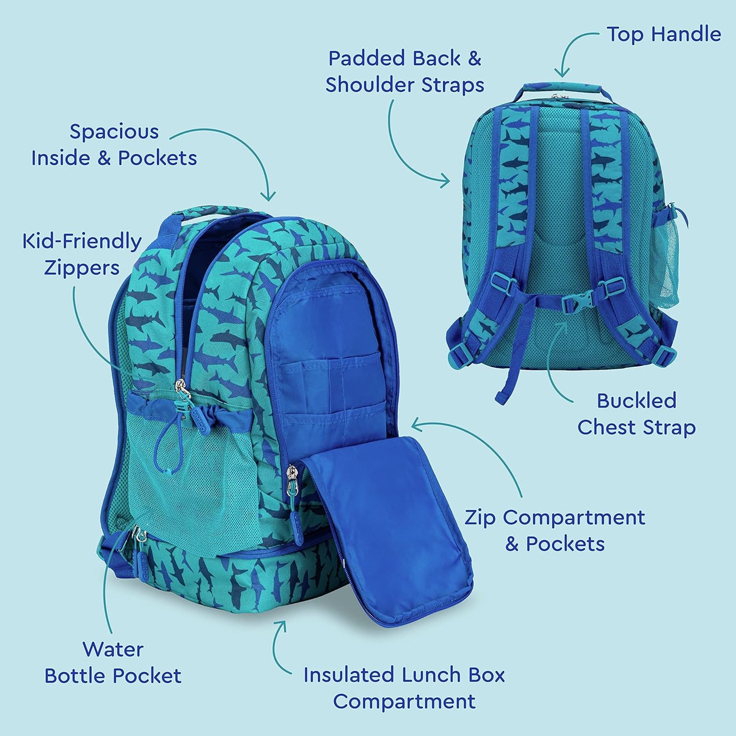 Bentgo® Mochila ligera y duradera de 16 pulgadas