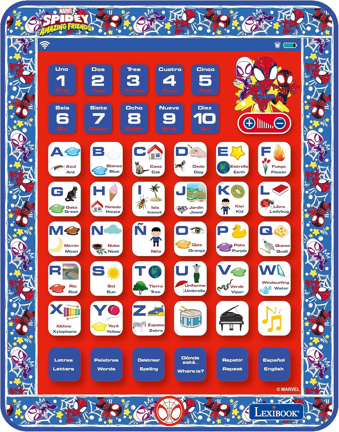 LEXiBOOK, Paw Patrol, Educativa Bilingüe Inglés/Español