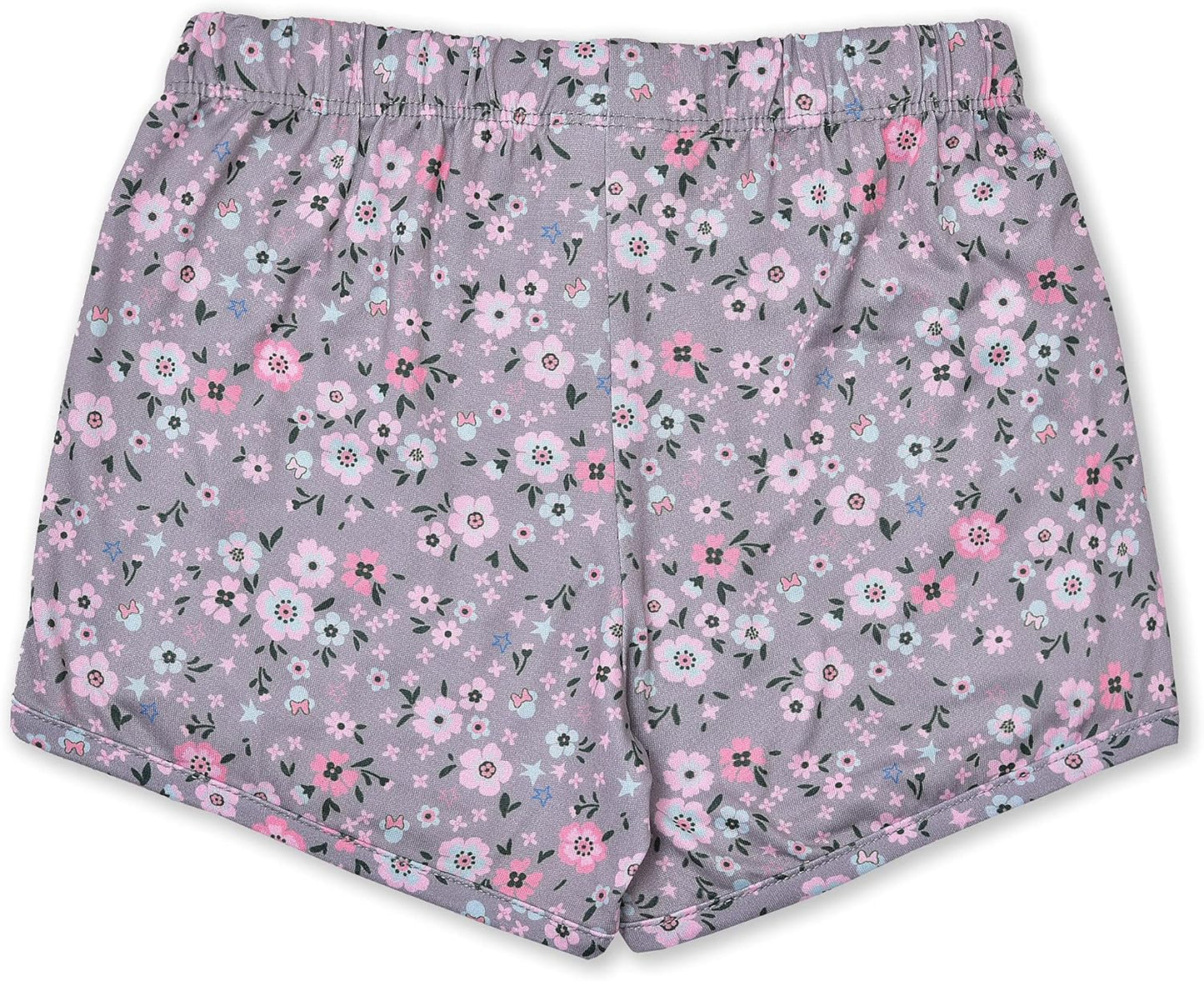 Minnie Conjunto de camiseta sin mangas, camiseta, corto, leggings y coletero