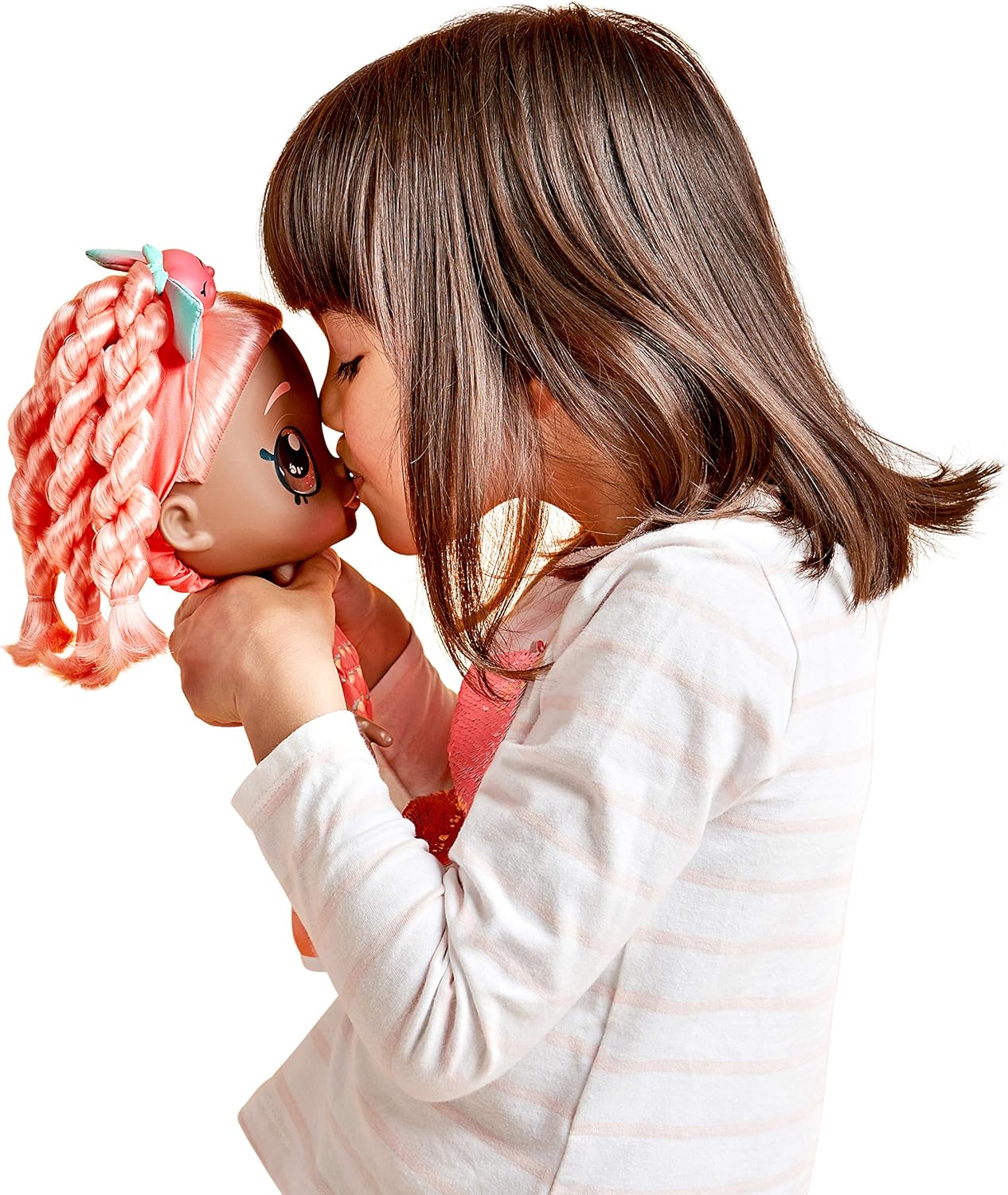 Kindi Kids Snack Time Friends - Muñeca de juego preescolar, duraznos de verano
