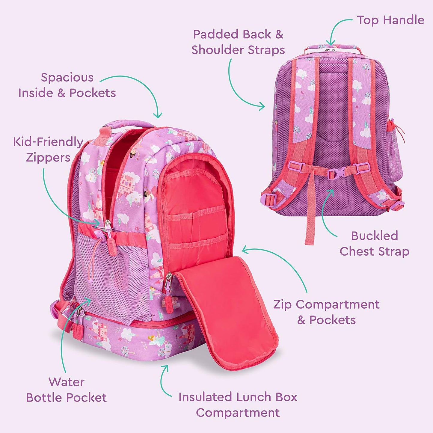 Bentgo® Mochila ligera y duradera de 16 pulgadas