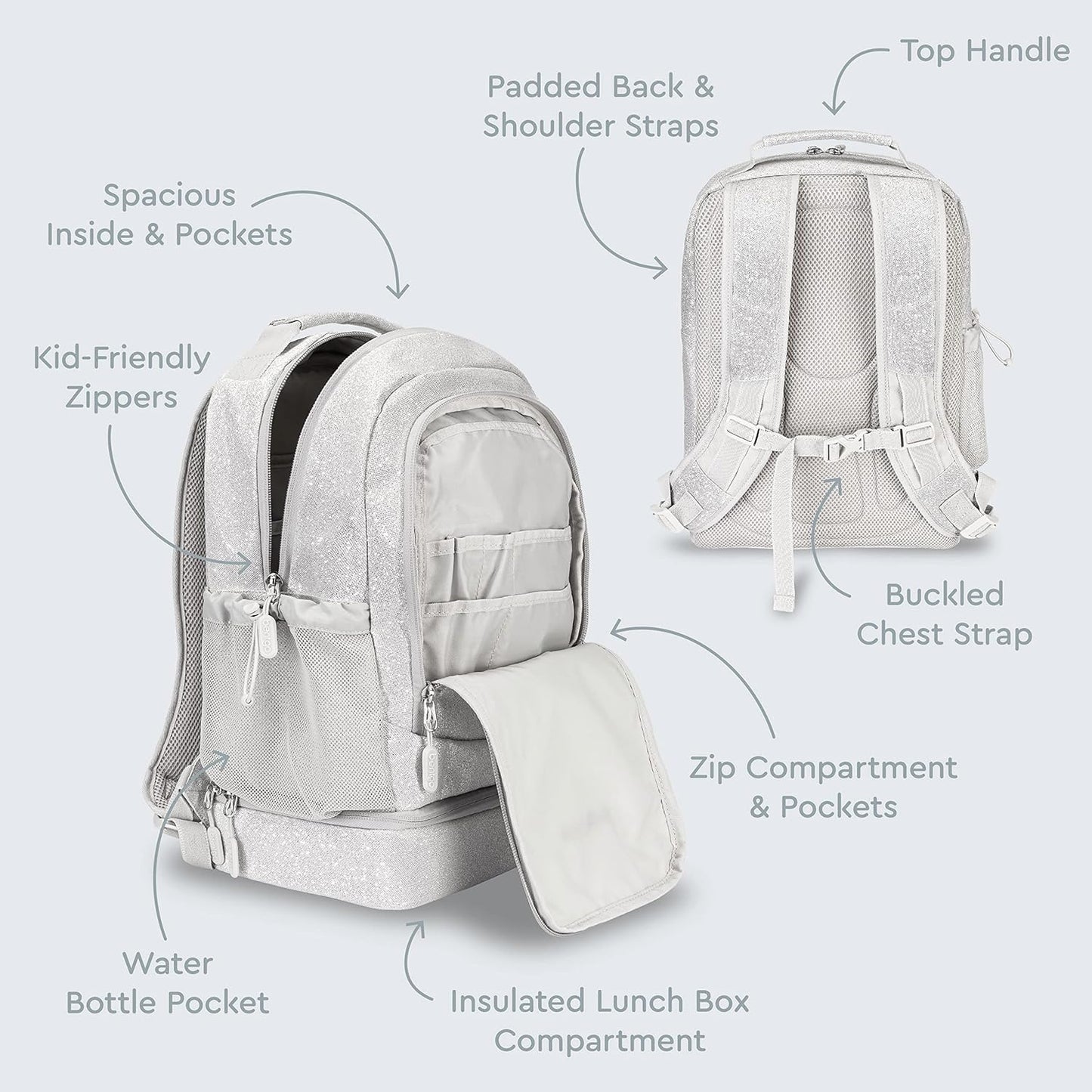 Bentgo® Mochila ligera y duradera de 16 pulgadas