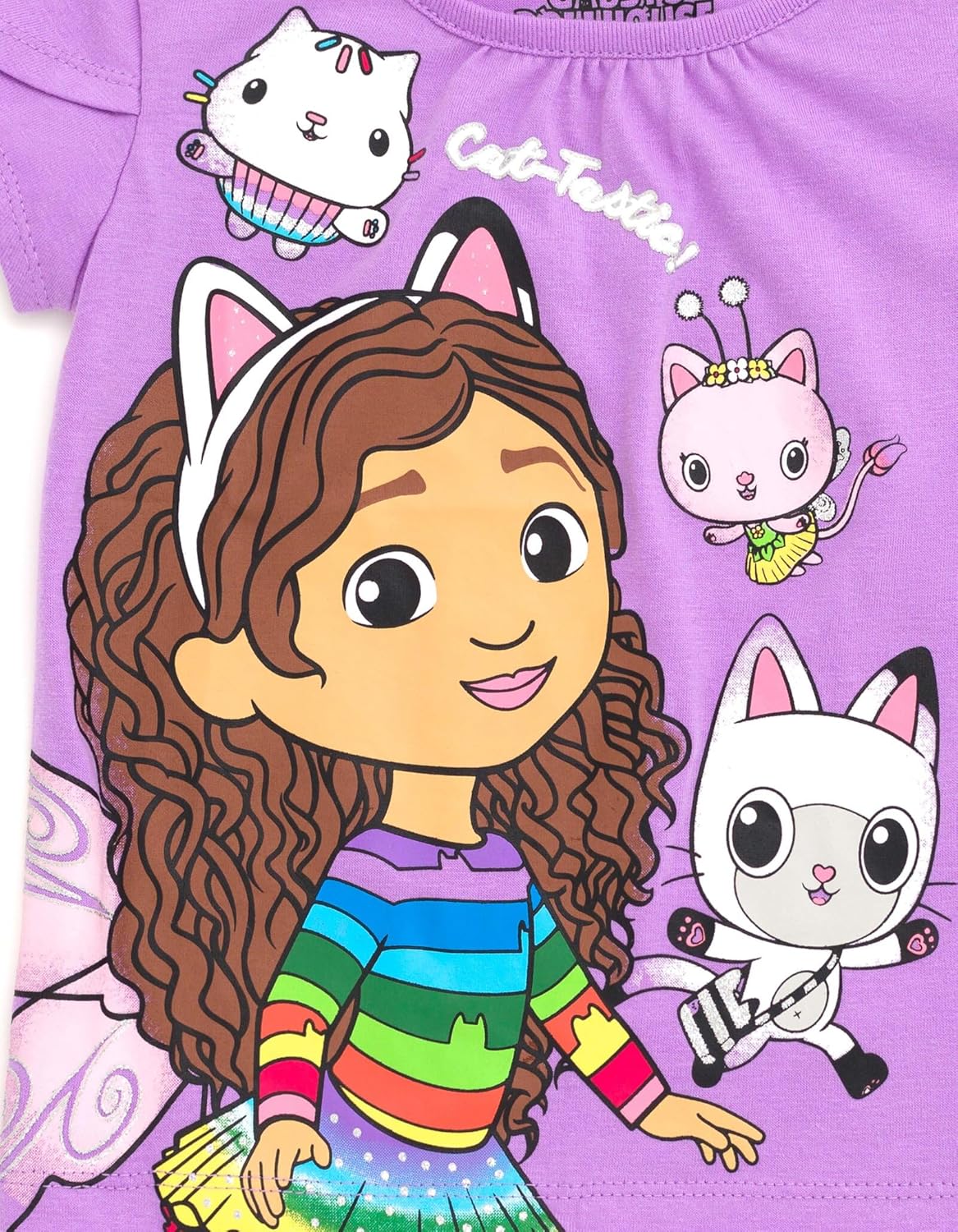 Conjunto de camiseta de tul y falda de malla La Casa de Gaby