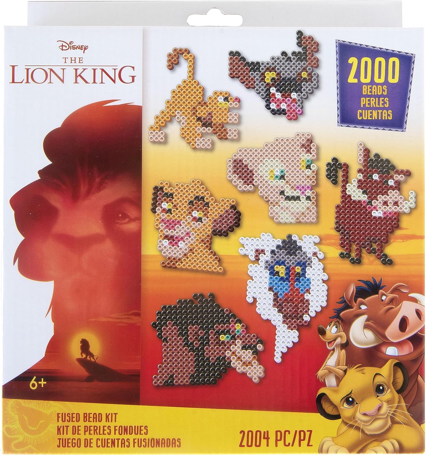 Disney - Kit de actividades de manualidades con cuentas fundidas de El Rey León