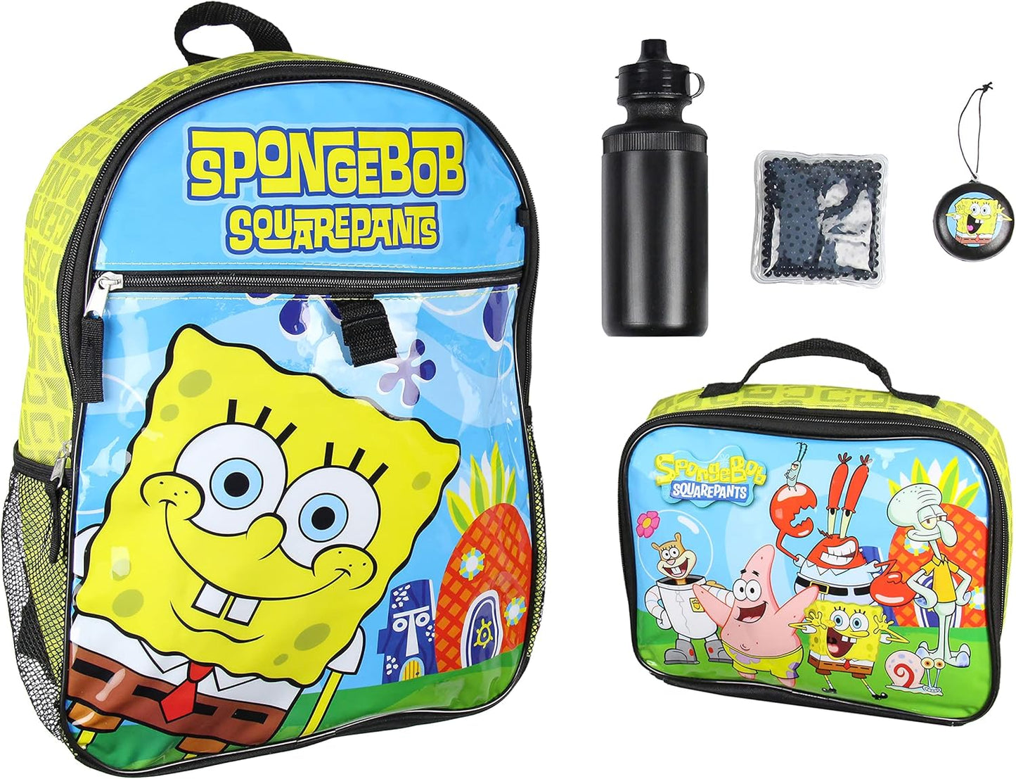 5 PC Mochila Fiambrera Nickelodeon Bob Esponja