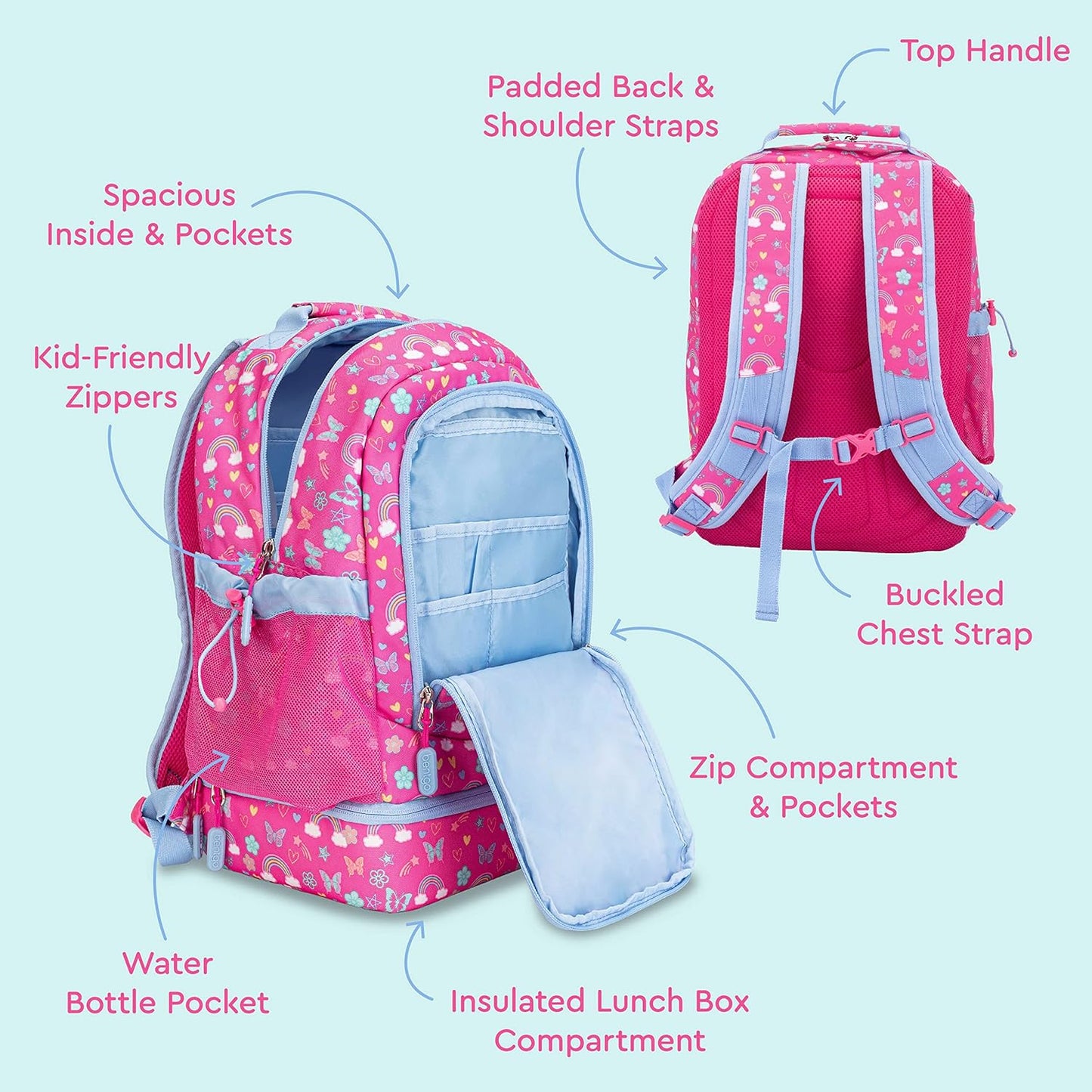 Bentgo® Mochila ligera y duradera de 16 pulgadas