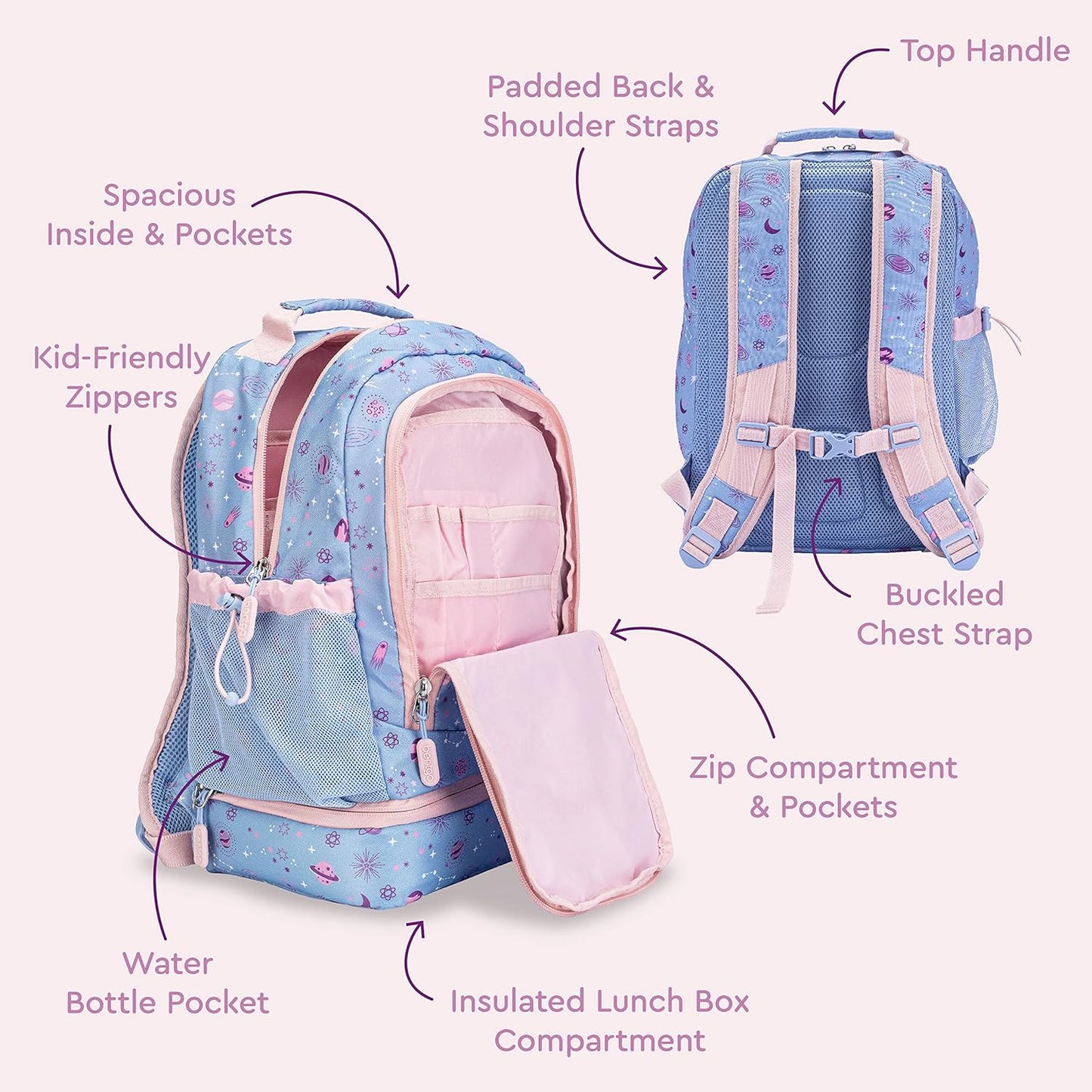 Bentgo® Mochila ligera y duradera de 16 pulgadas