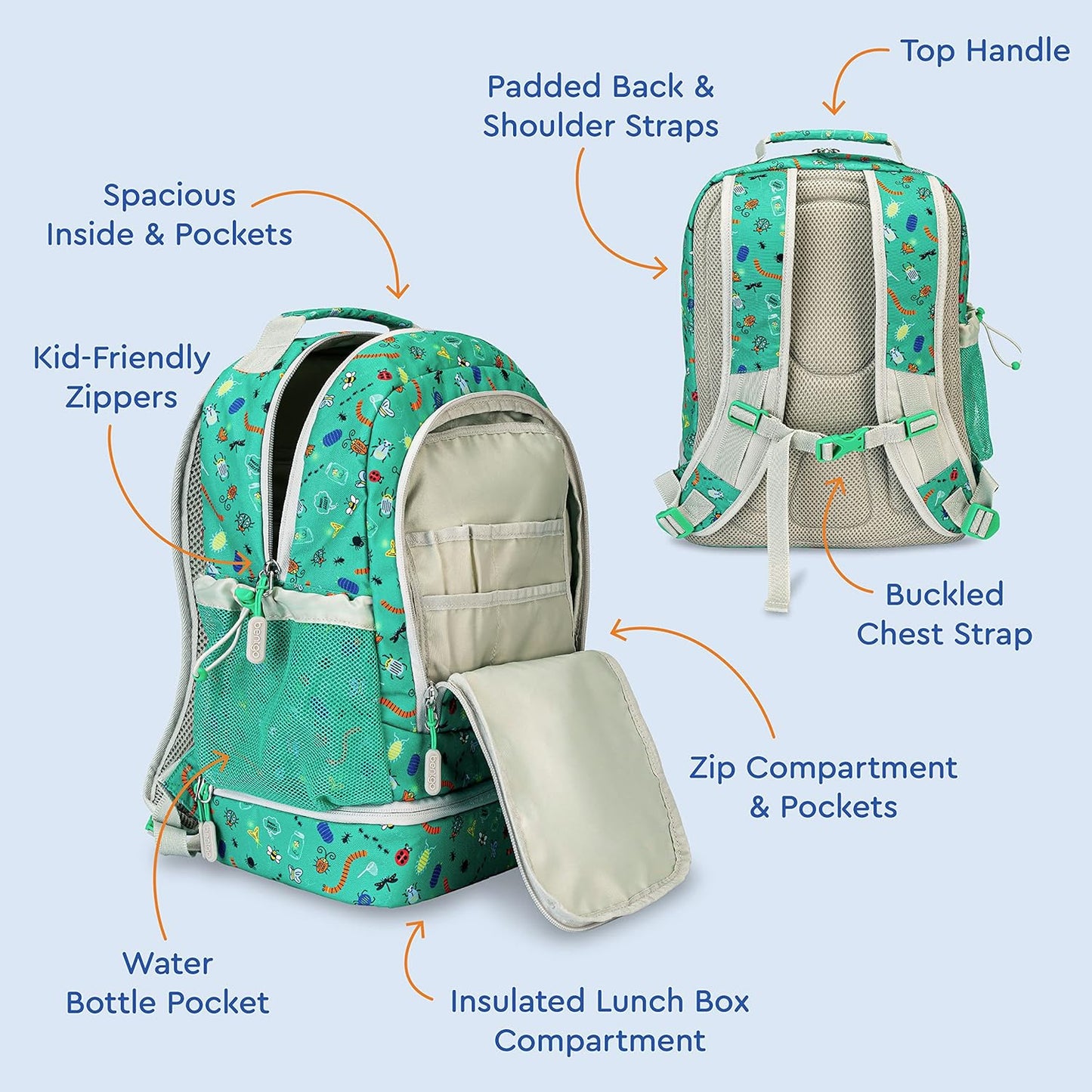 Bentgo® Mochila ligera y duradera de 16 pulgadas