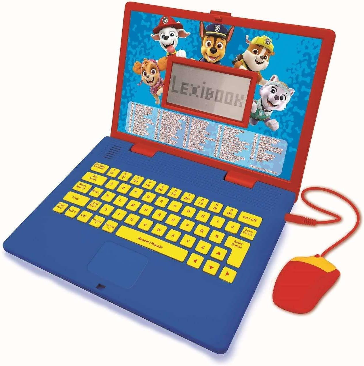 Lexibook Paw Patrol - Portátil educativo y bilingüe en español/inglés