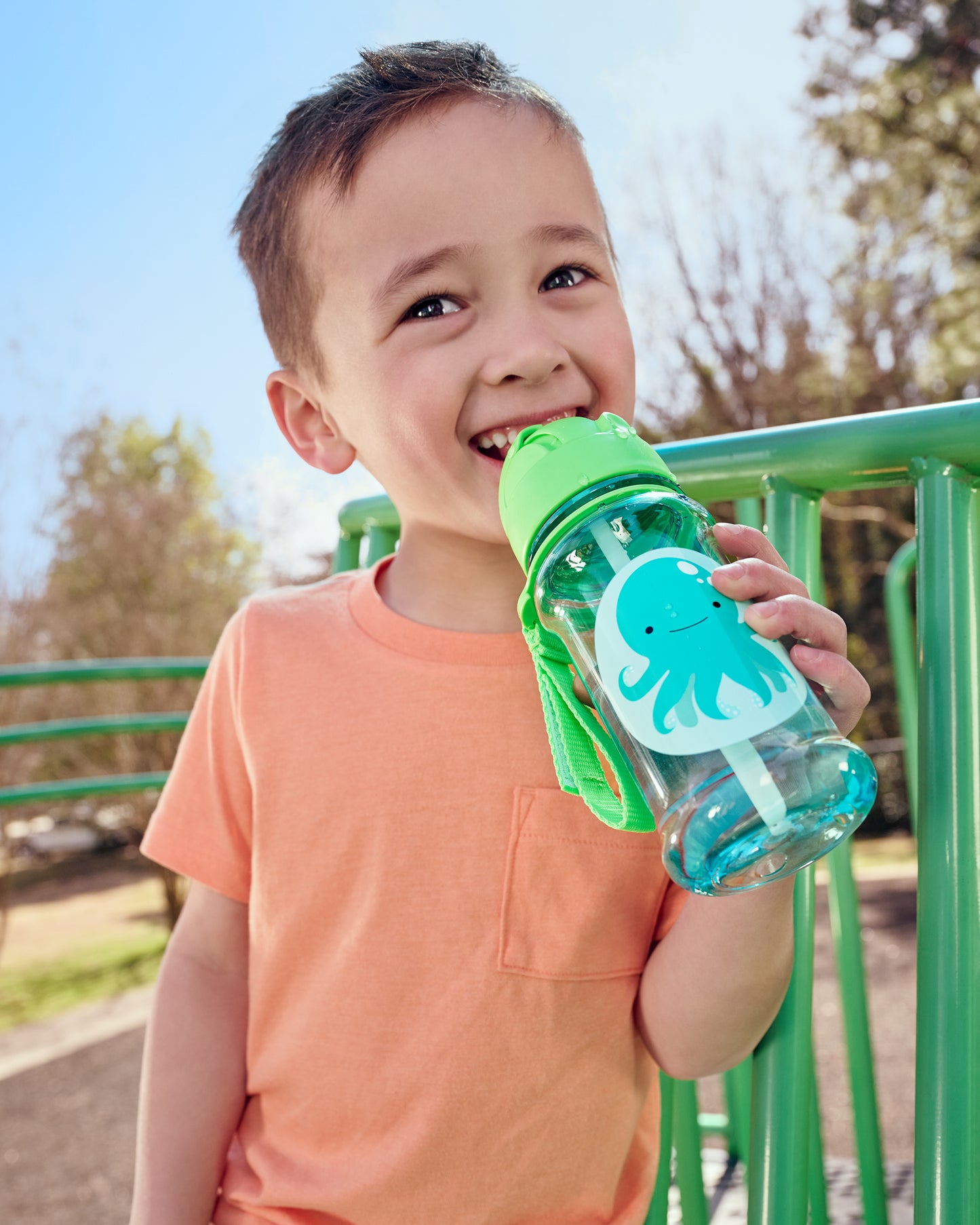 Botella con pajita ZOO