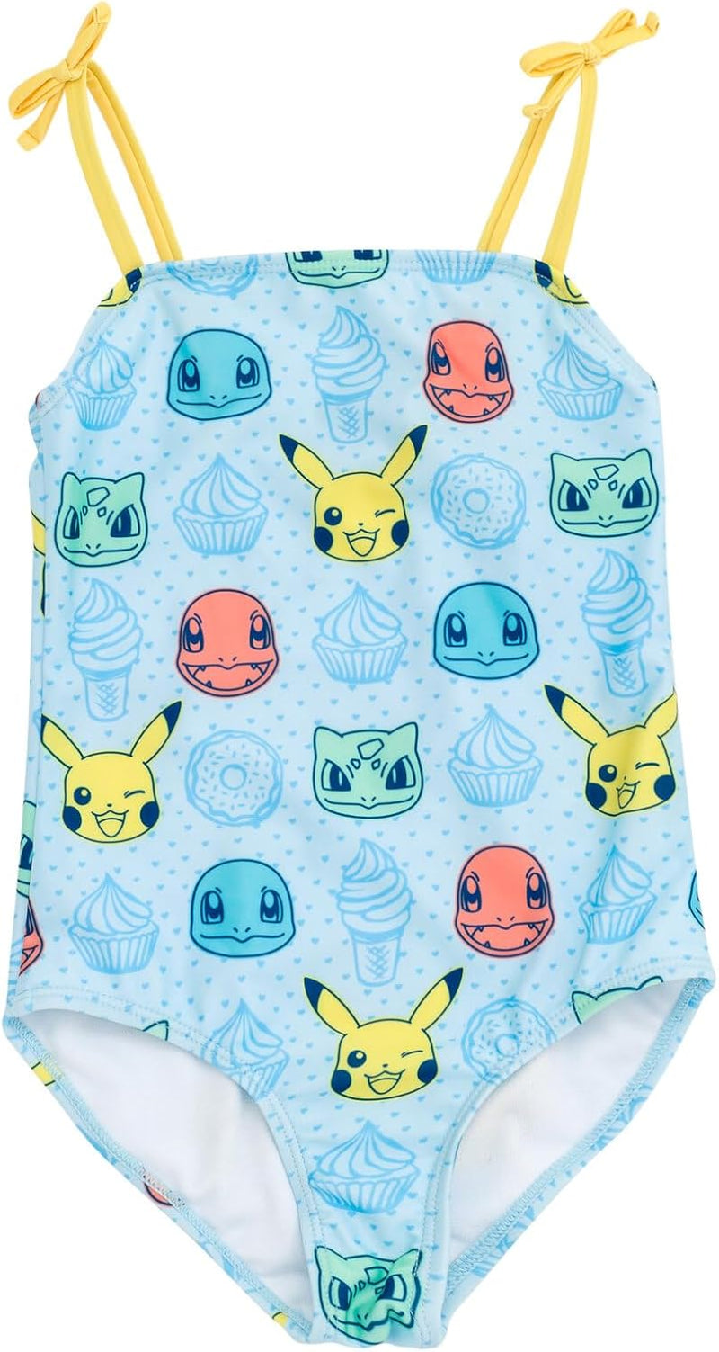 Pokemon Traje de baño de una pieza UPF 50+ para niñas