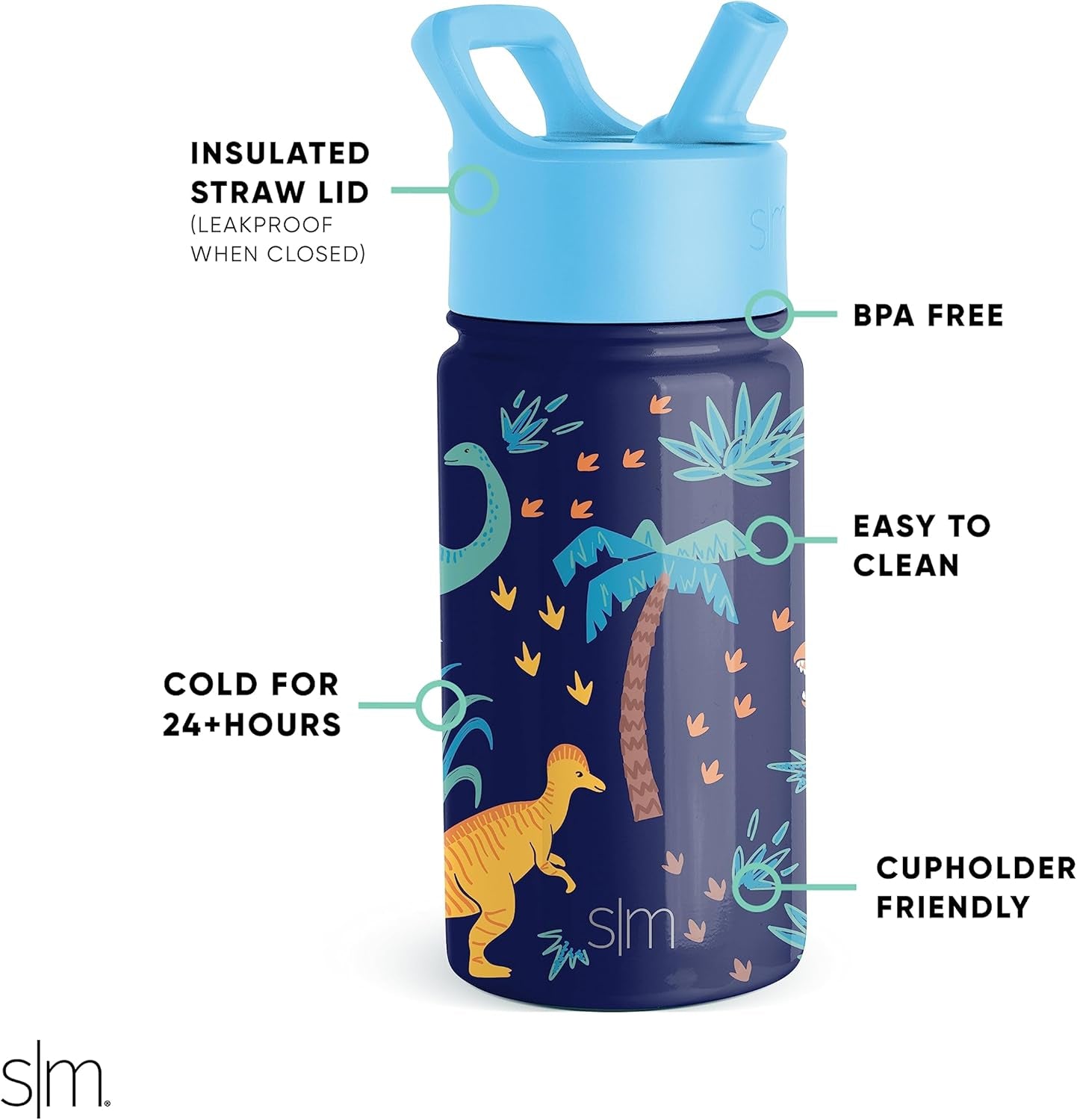 Simple Modern - Botella de agua acero inoxidable