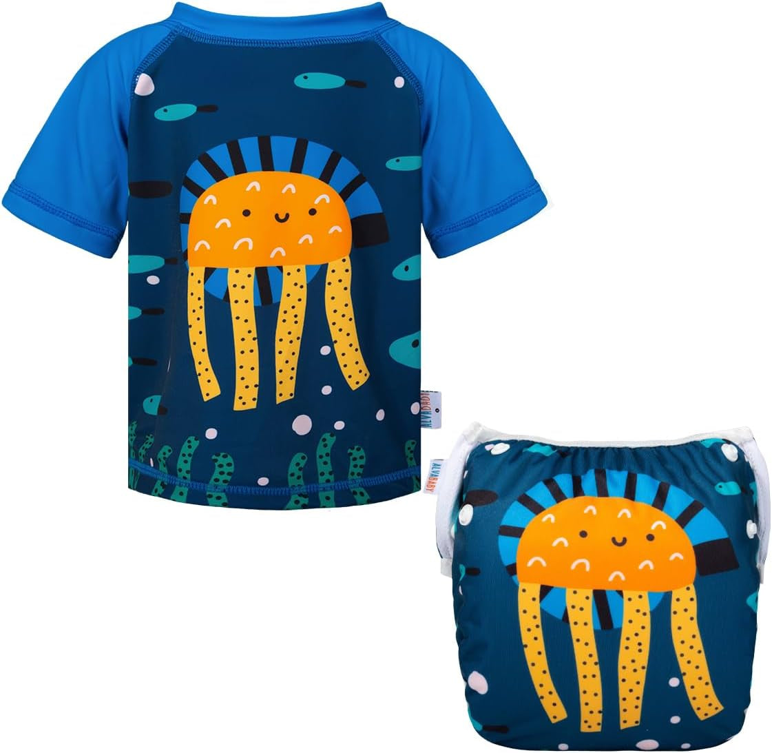ALVABABY Traje de baño pañal de natación reutilizable