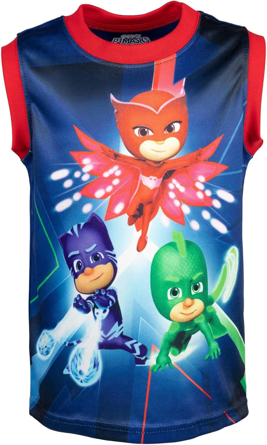 PJ Masks Conjunto de 3 piezas: camiseta sin mangas y pantalones cortos