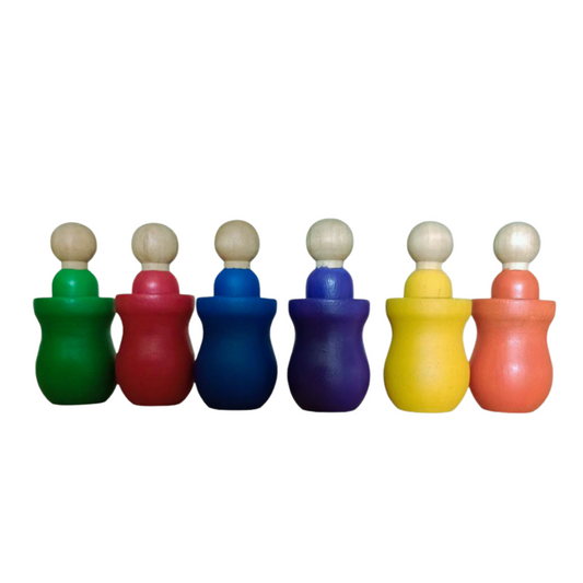 Clavijas de emparejamiento montessori