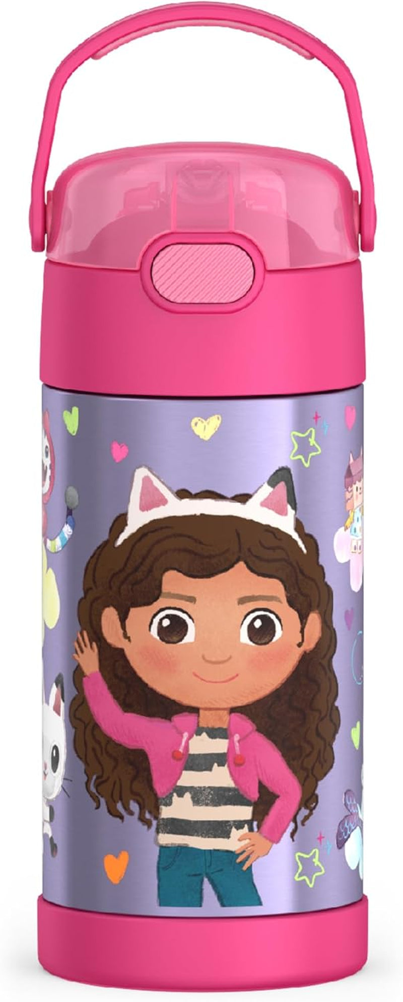 THERMOS FUNTAINER - Botella de agua de acero inoxidable Gabby’s Dollhouse