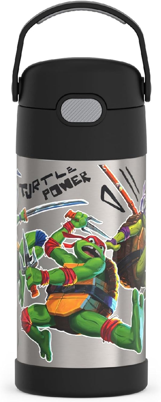 THERMOS FUNTAINER - Botella de agua de acero inoxidable Tortugas Ninja 