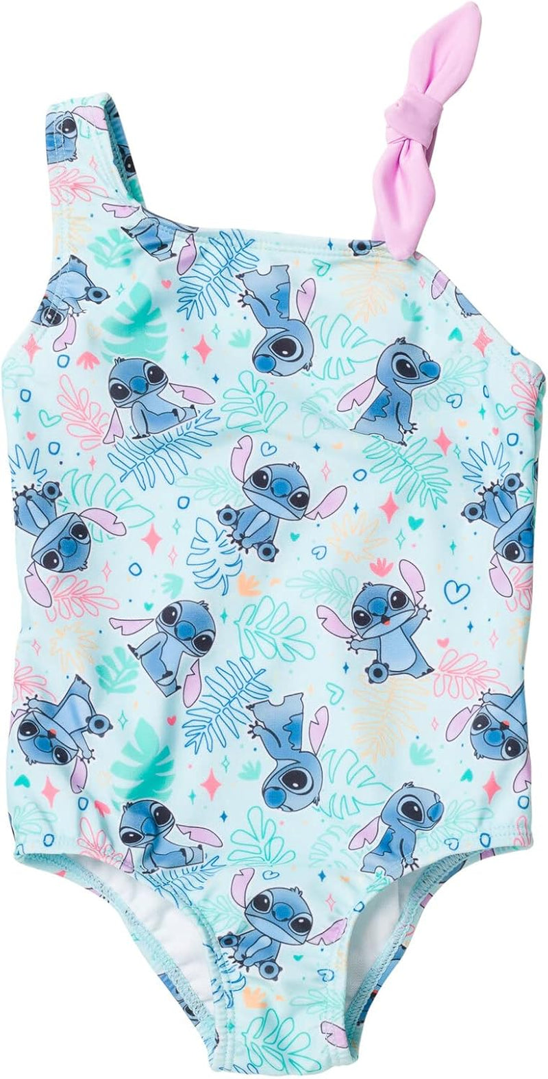 Disney Lilo & Stitch - Traje de baño de una pieza UPF 50+ para niñas 