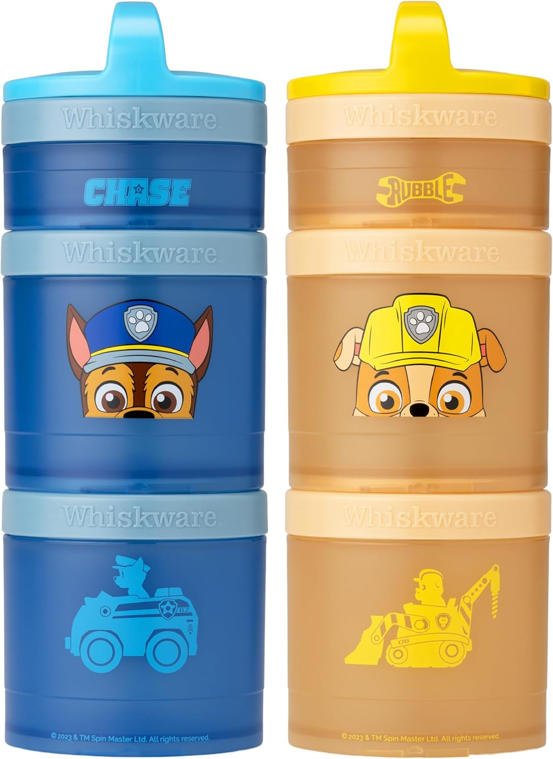 Whiskware Paw Patrol - Contenedores apilables para aperitivos (Pack de 2)