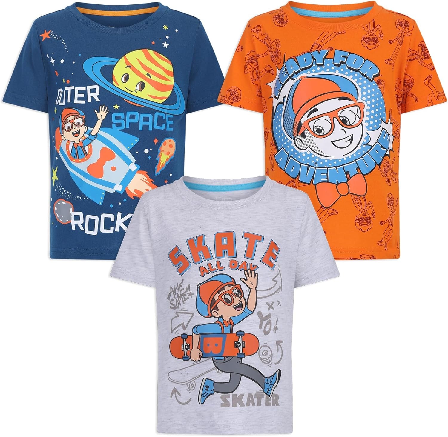 Blippi Paquete de 3 camisetas 