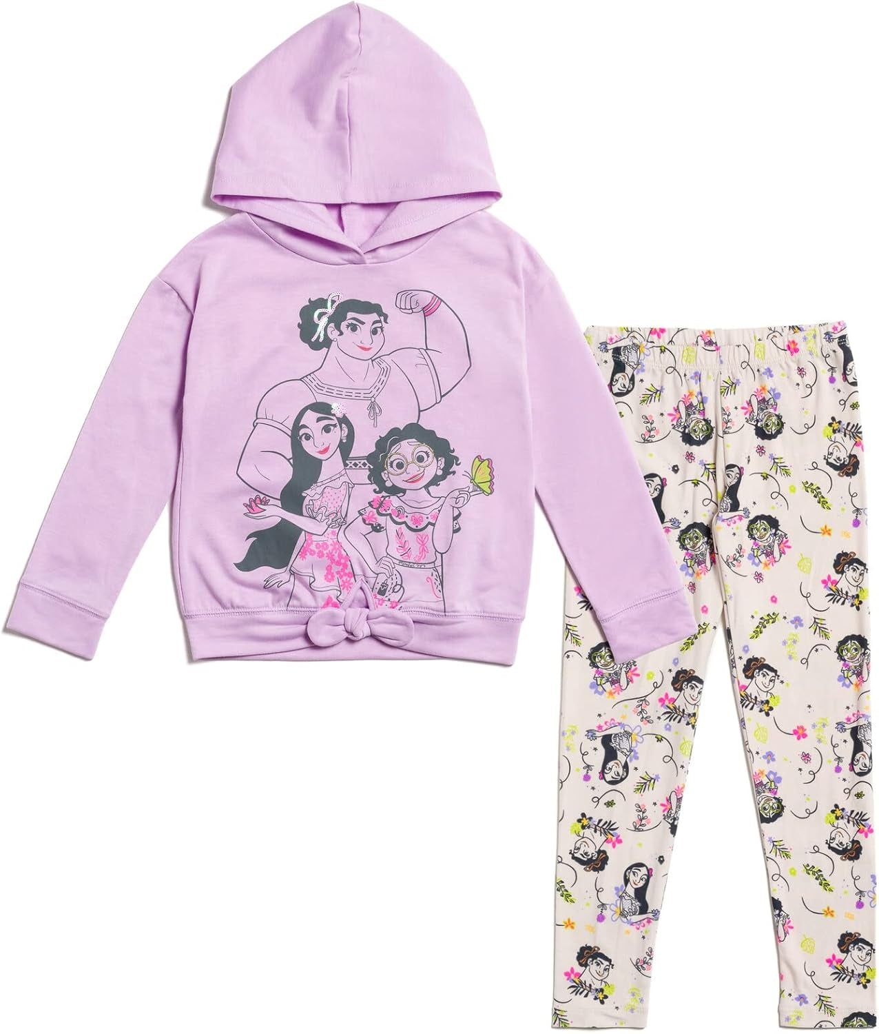 Disney Encanto Isabela Luisa Mirabel - Conjunto de sudadera con capucha