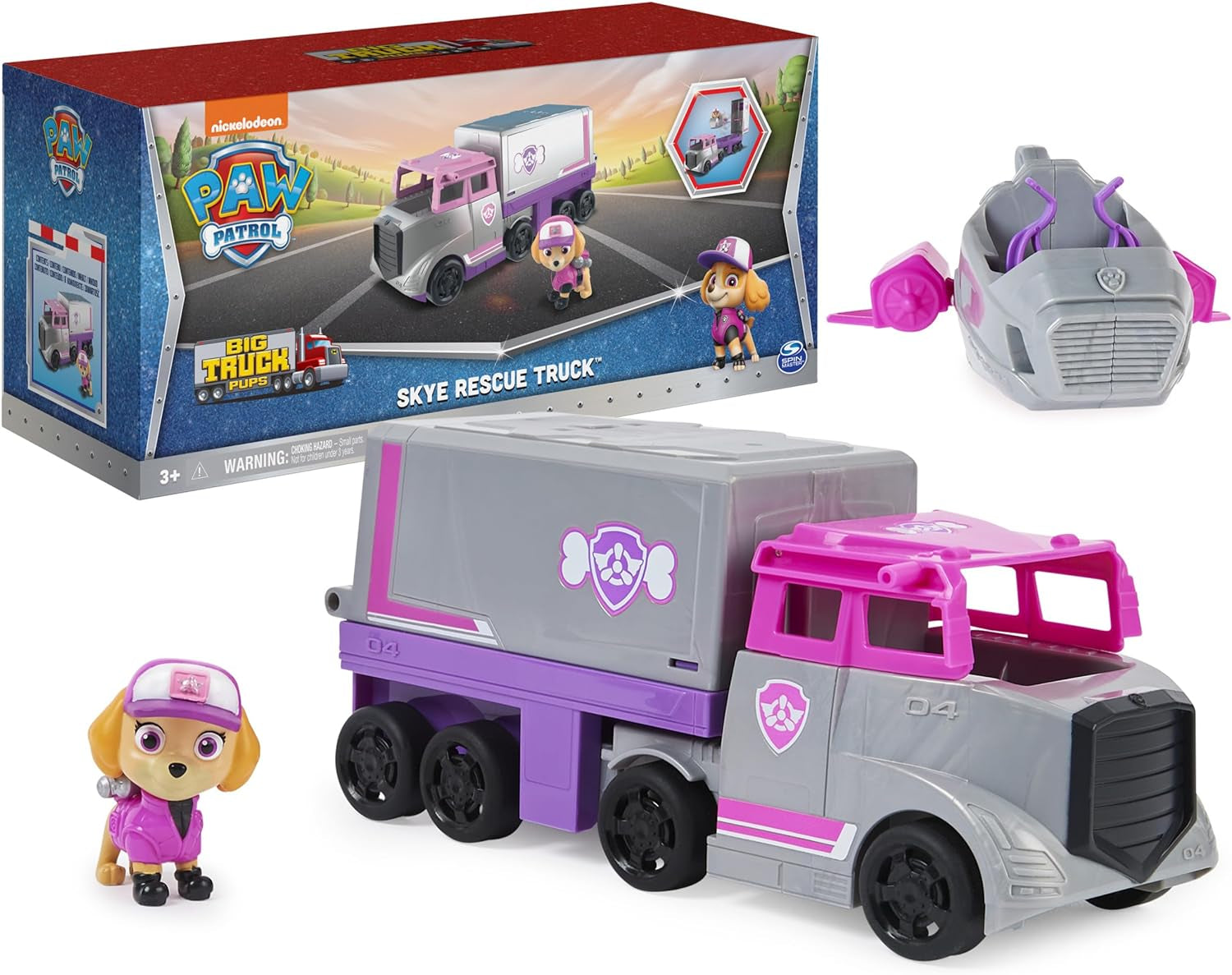 PAW Patrol- Camiones de juguete transformables