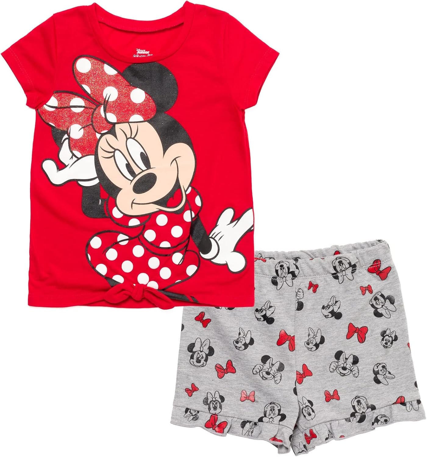 Disney Minnie Mouse - Conjunto de camiseta y pantalones cortos 