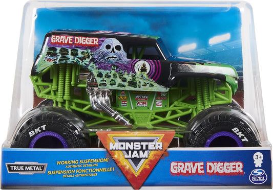 Monster Jam Camión monstruo oficial de Grave Digger – Grave Digger Collector 1:24 Escala 1:24 