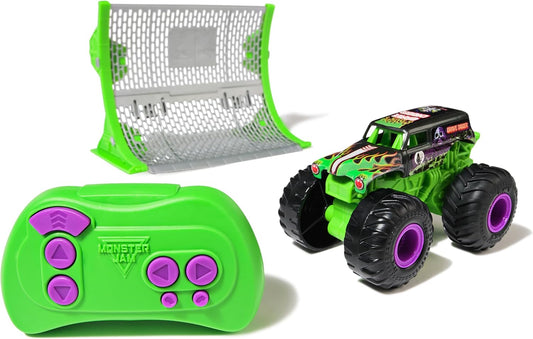 Monster Jam, Camión monstruo oficial de Grave Digger a control remoto con rampa