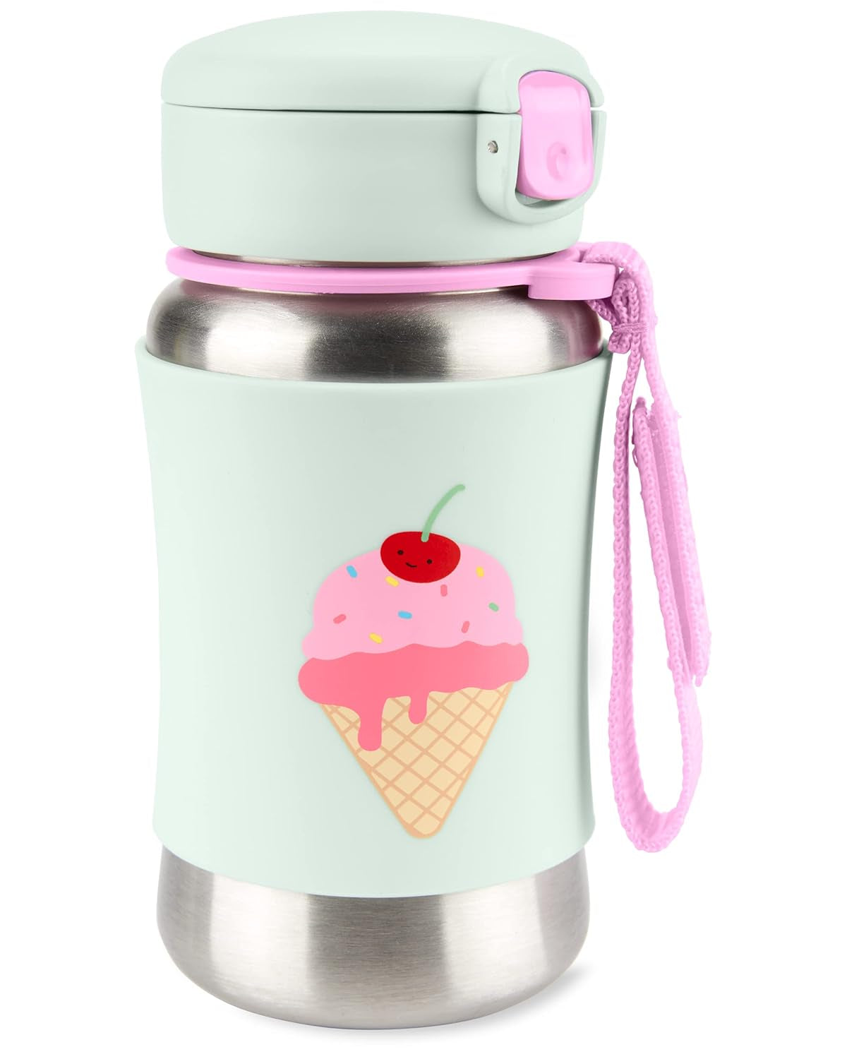 Skip Hop  botella con popote de acero inoxidable, helado