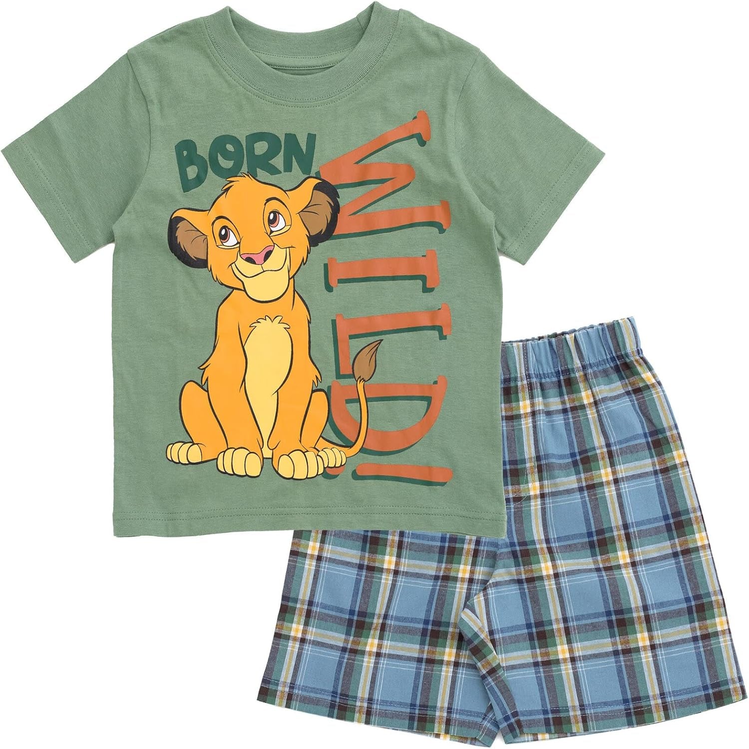 Disney Conjunto de camiseta y pantalones cortos de Rey León