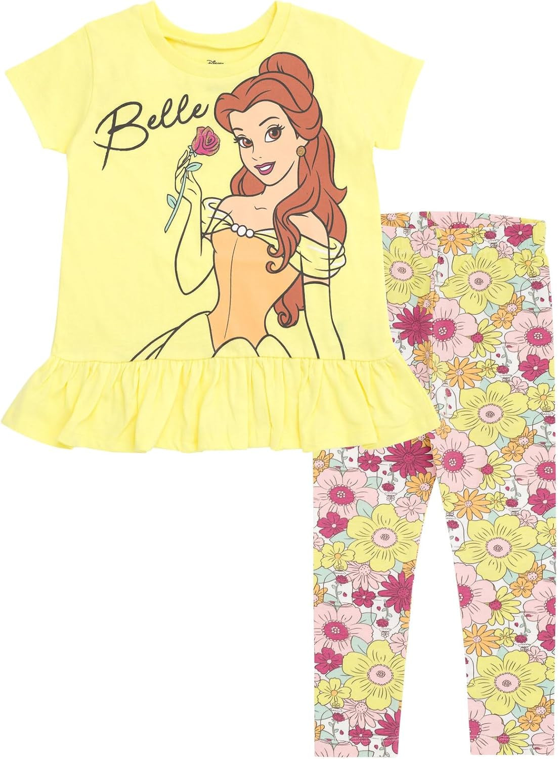 Disney Conjunto de traje de camiseta y leggings