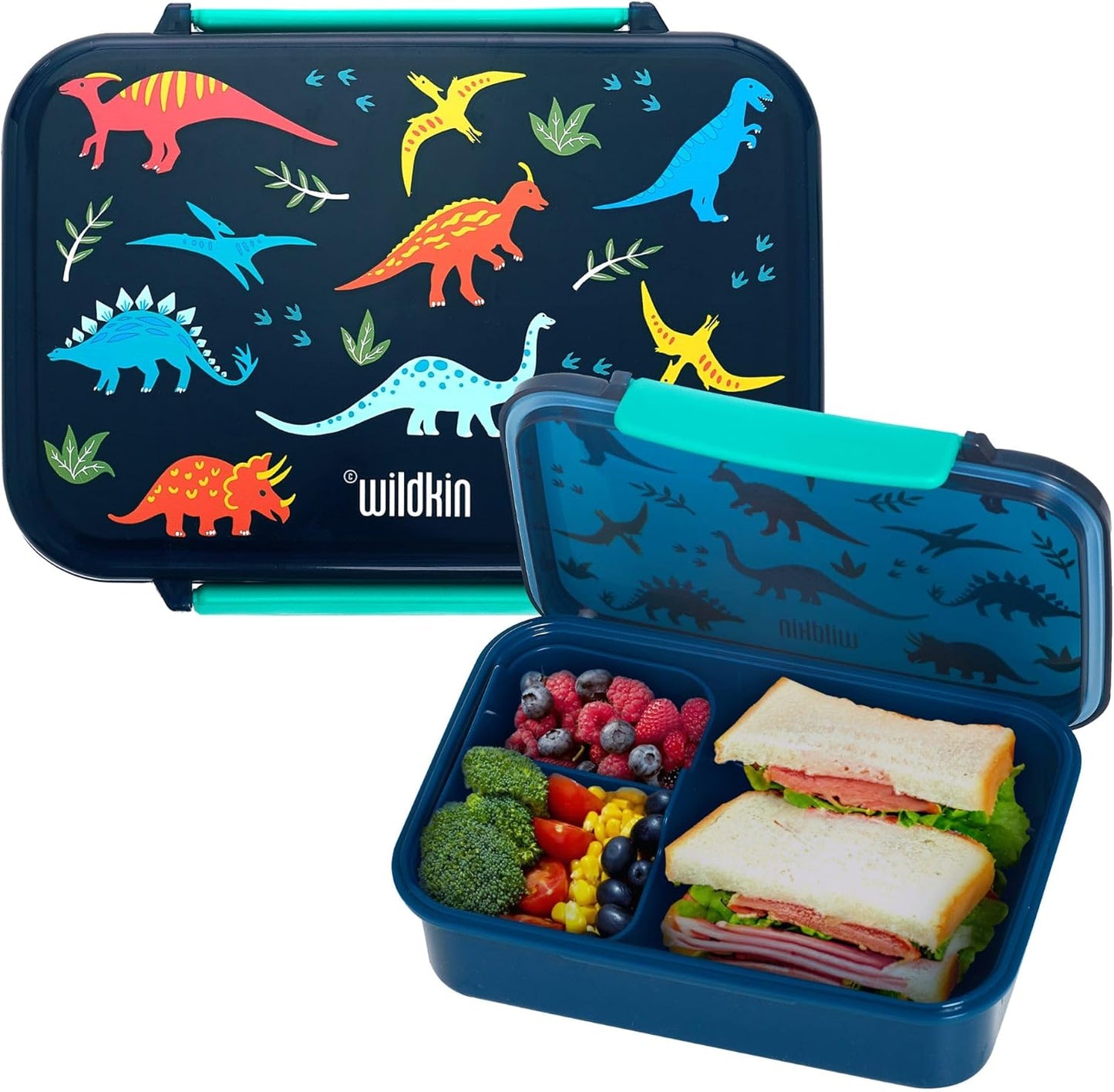 Wildkin Recipiente de comida reutilizable Dinosaurio