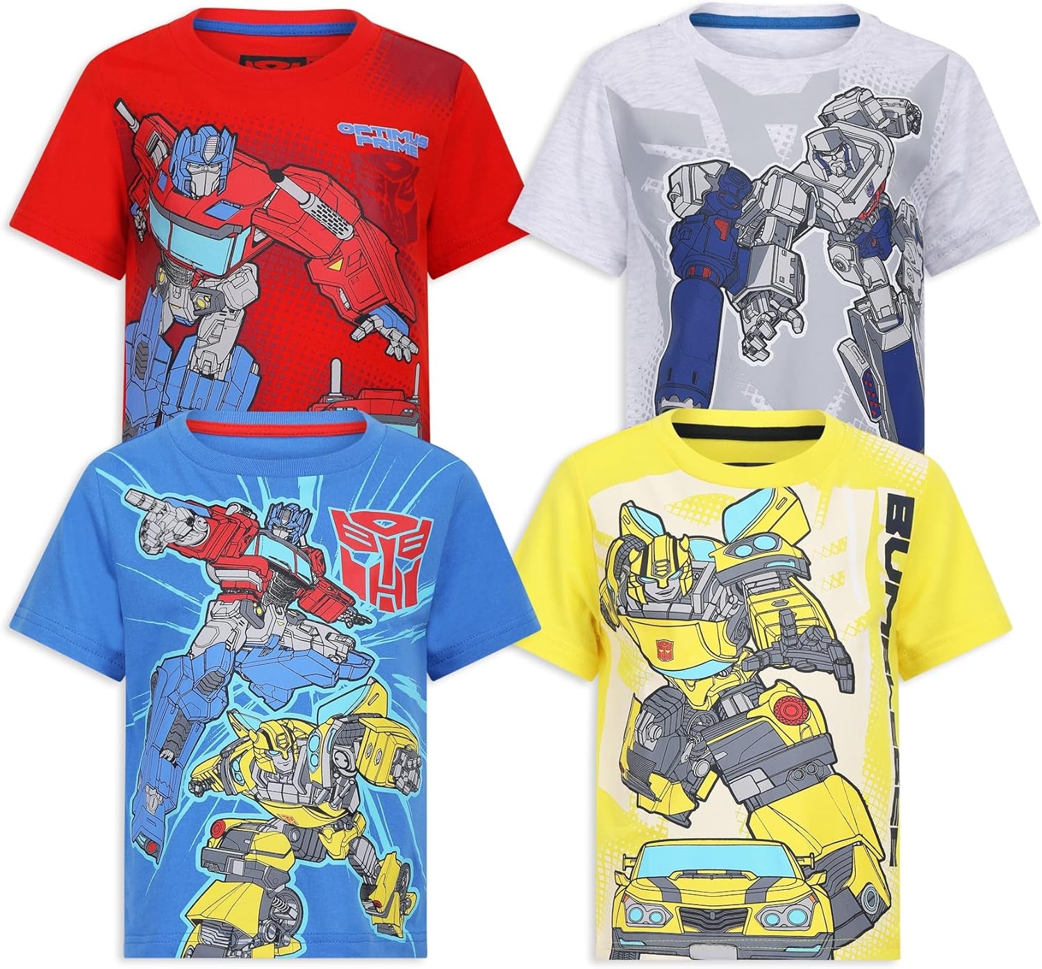 Transformers Paquete de 4 camisetas de manga corta 