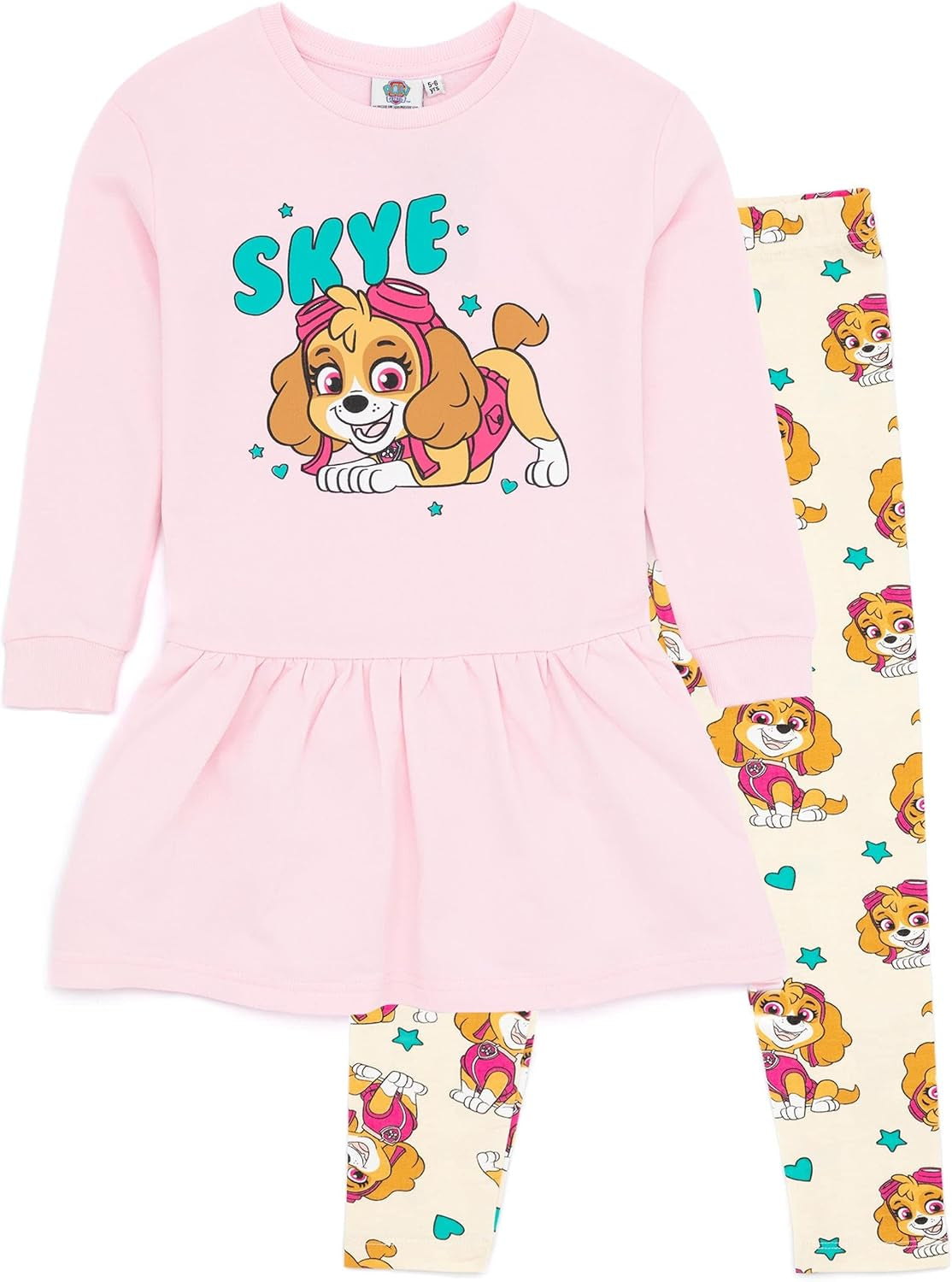 Paw Patrol Conjunto de vestido y leggings para niñas