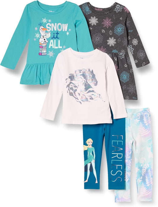  Frozen | Conjunto de ropa de mezcla y combinación de princesa