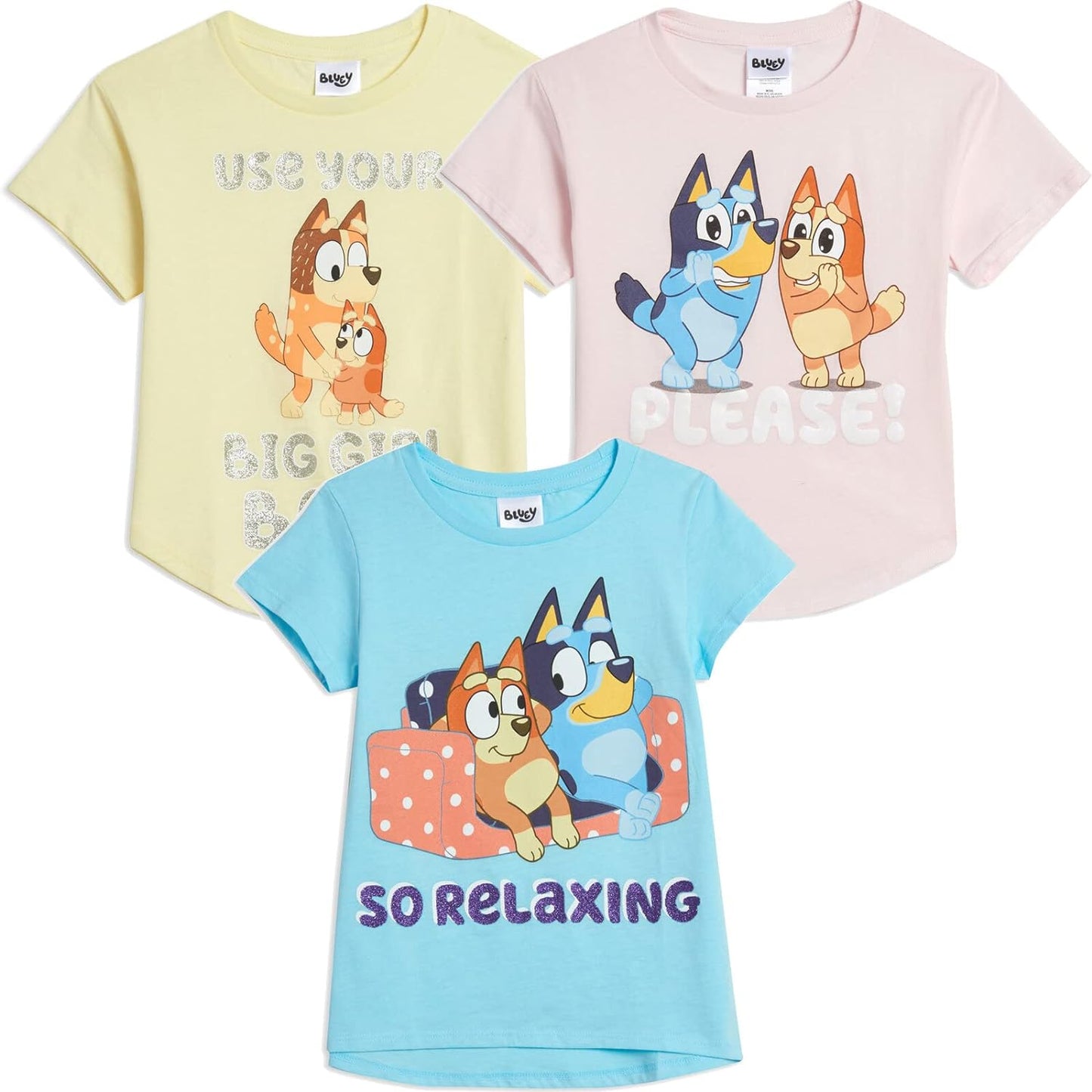 Pack 3 Camisetas, Bluey