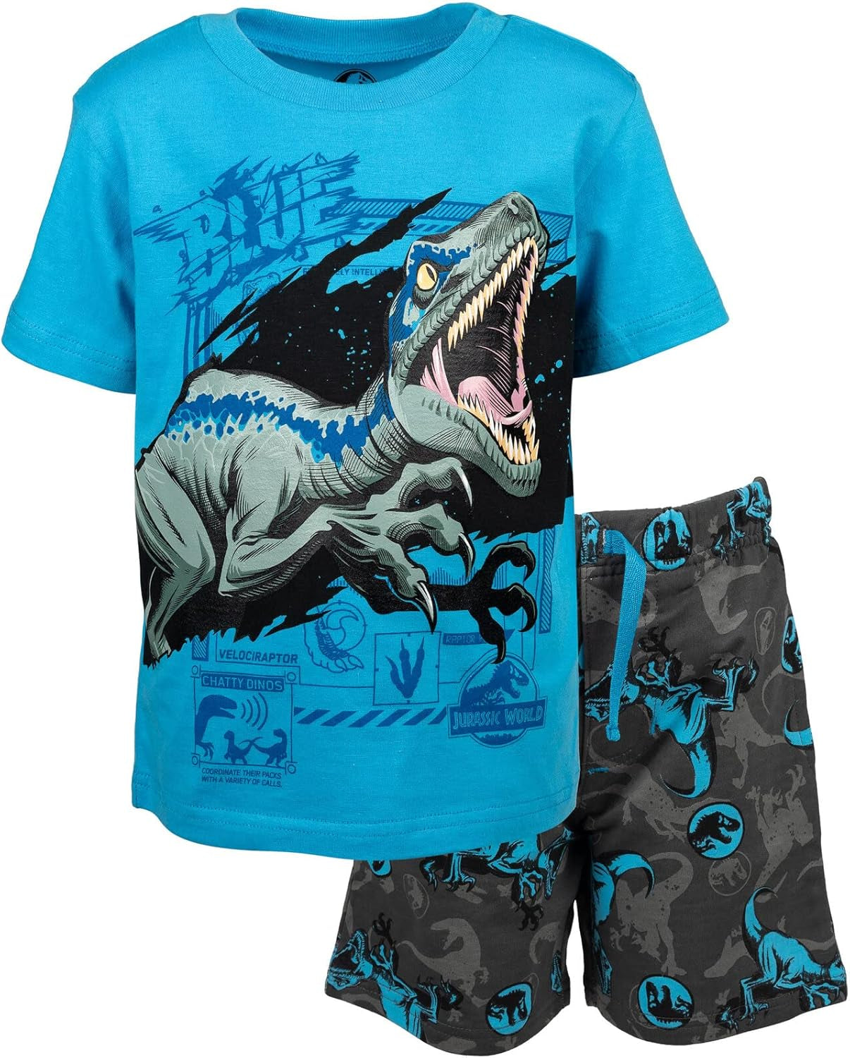 Jurassic World Conjunto de camiseta y pantalones cortos Dinosaurio