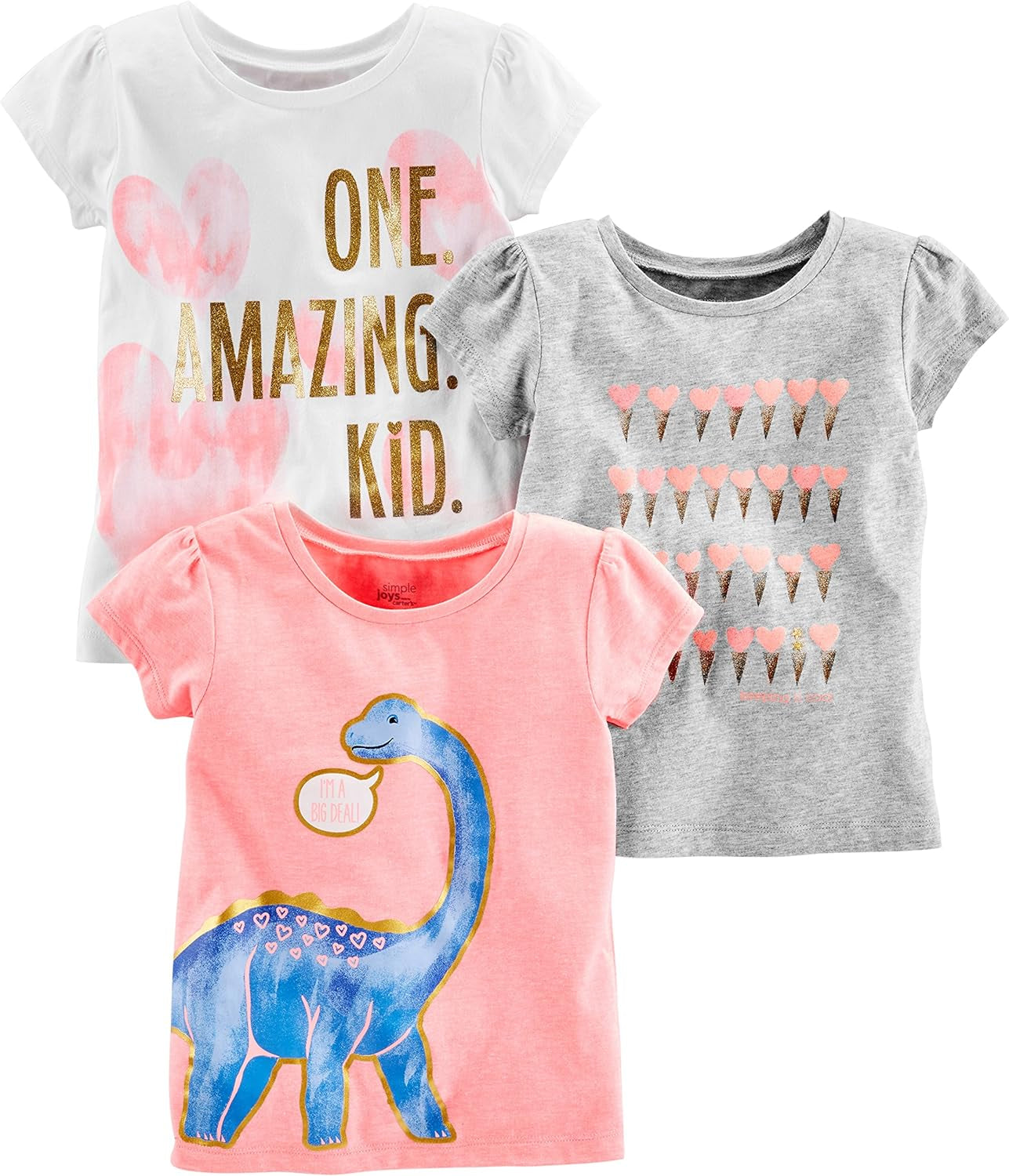 Simple Joys by Carter's Camisas Dinosaurio