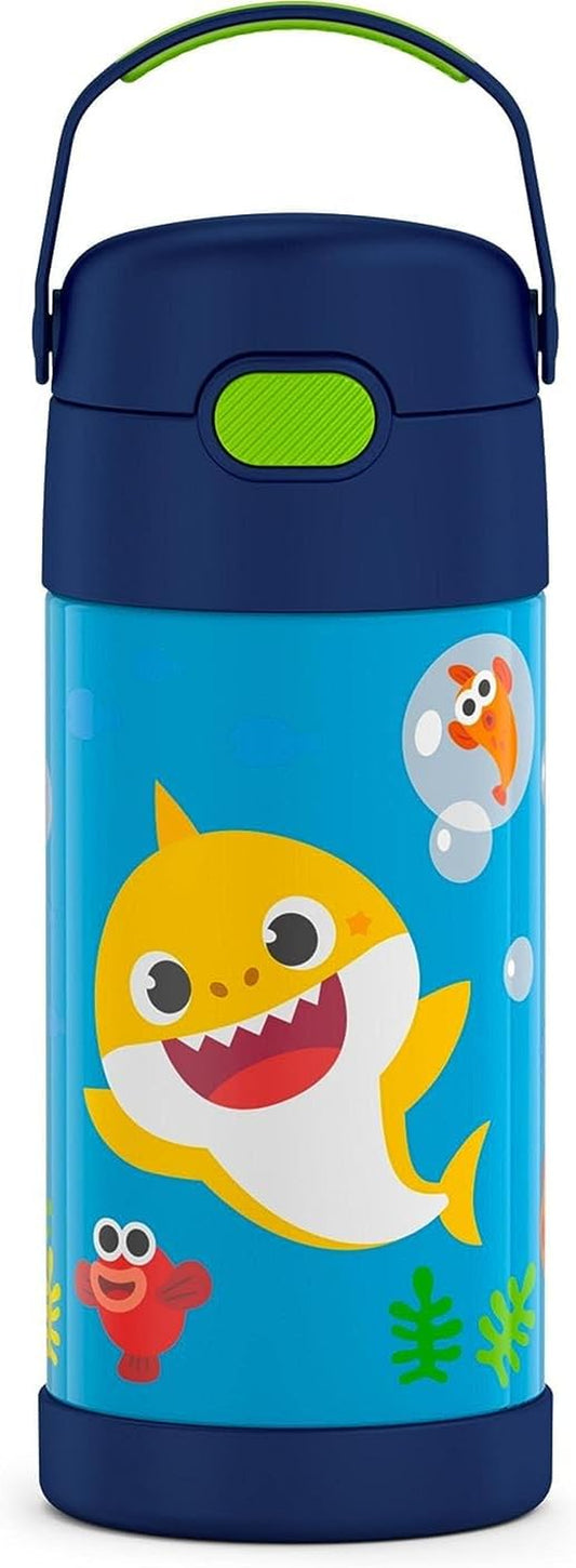 THERMOS FUNTAINER - Botella de agua de acero inoxidable Baby Shark 