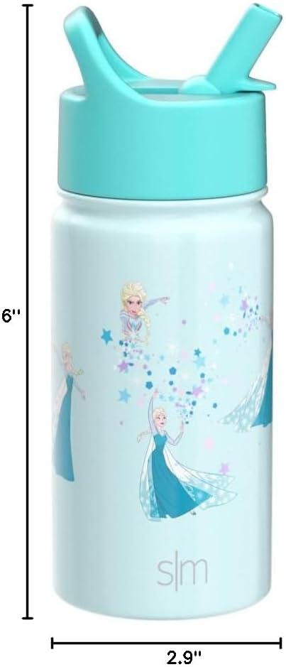 Simple Modern - Elsa de Frozen de Disney - Botella de agua de acero inoxidable aislado