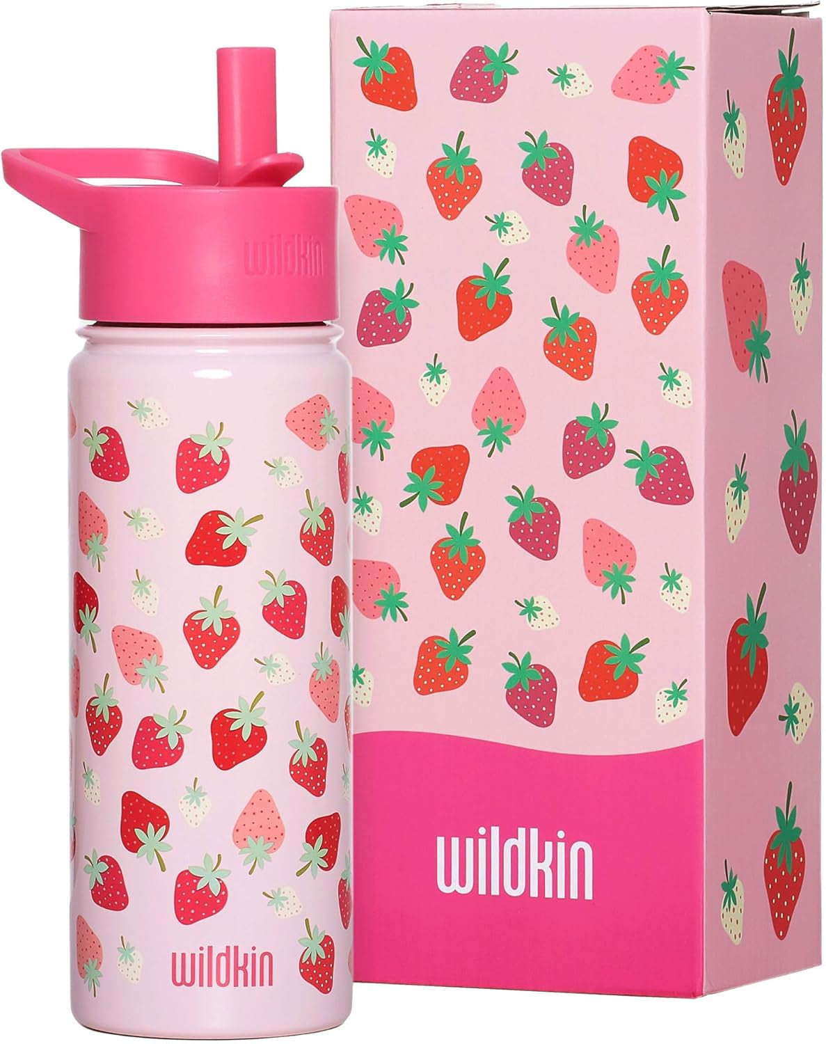 Wildkin Botella de agua reutilizable de acero inoxidable