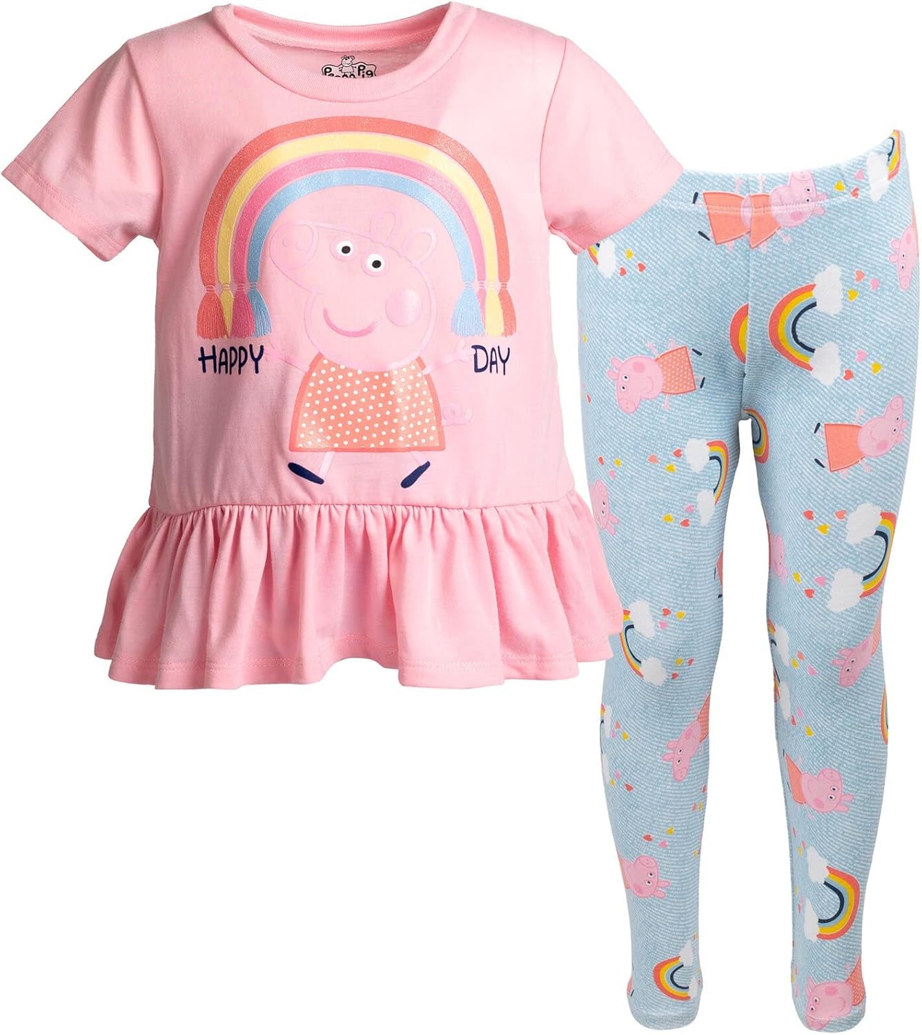 Peppa Pig Conjunto de camiseta y leggings