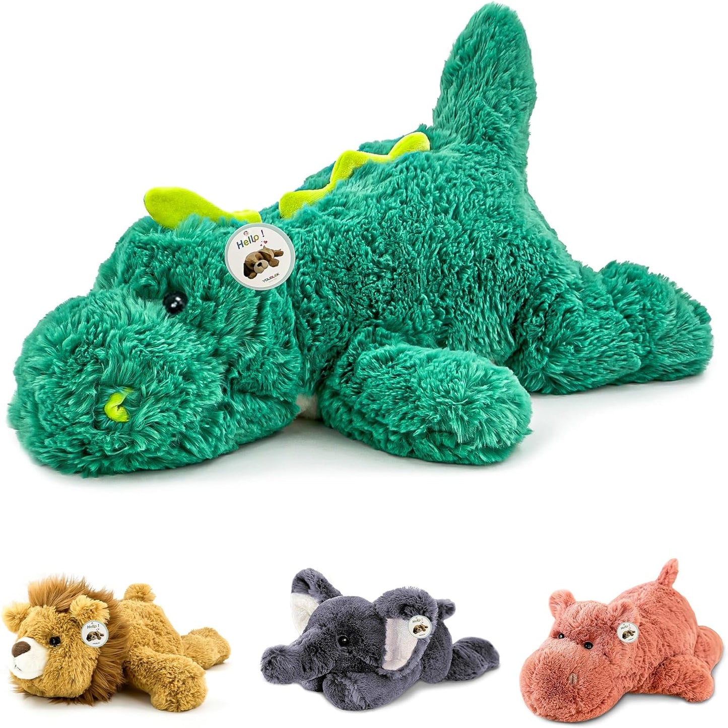 16 pulgadas | 2 libras - Animales de peluche con peso