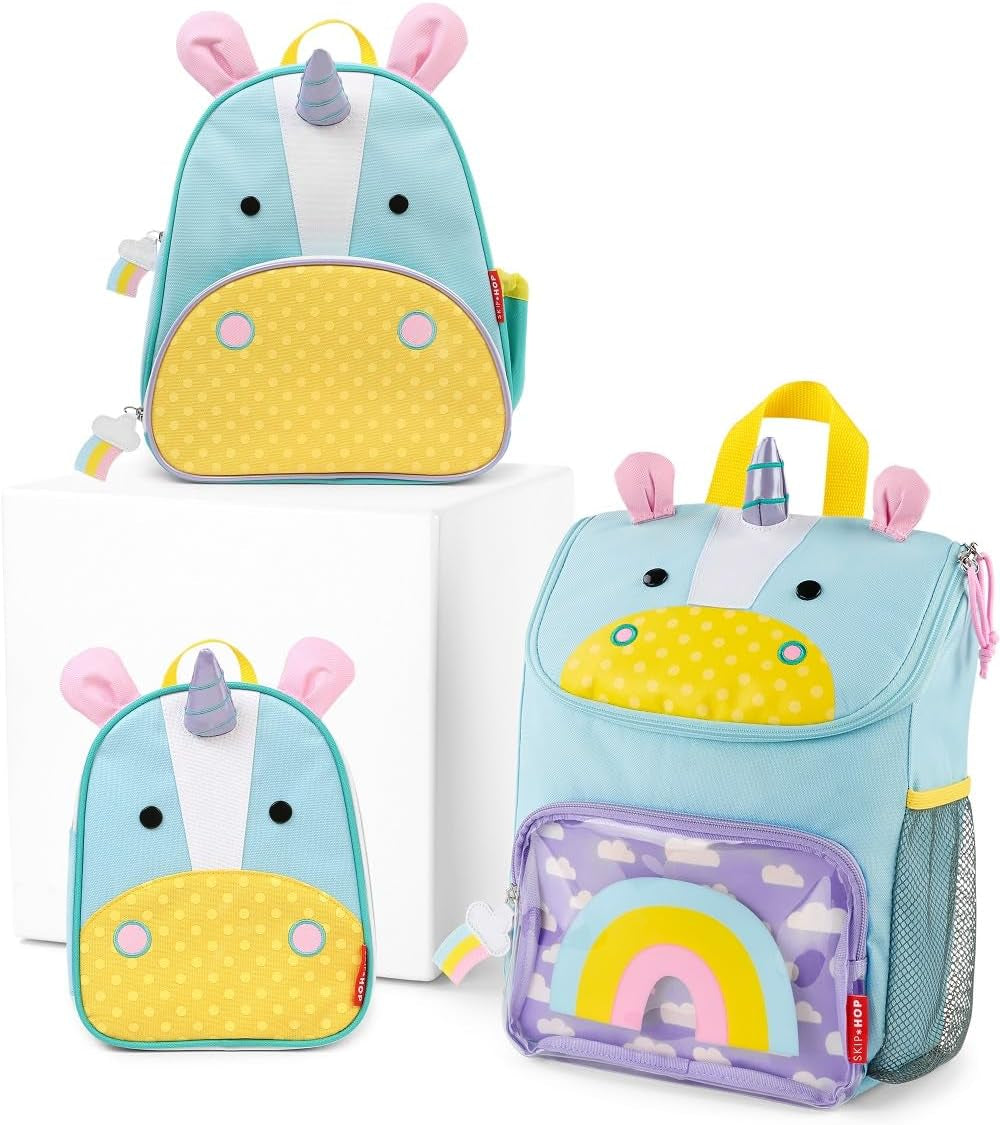 Skip Hop - Mochila para preescolar, colección Zoo Unicornio 12" Pulgadas 